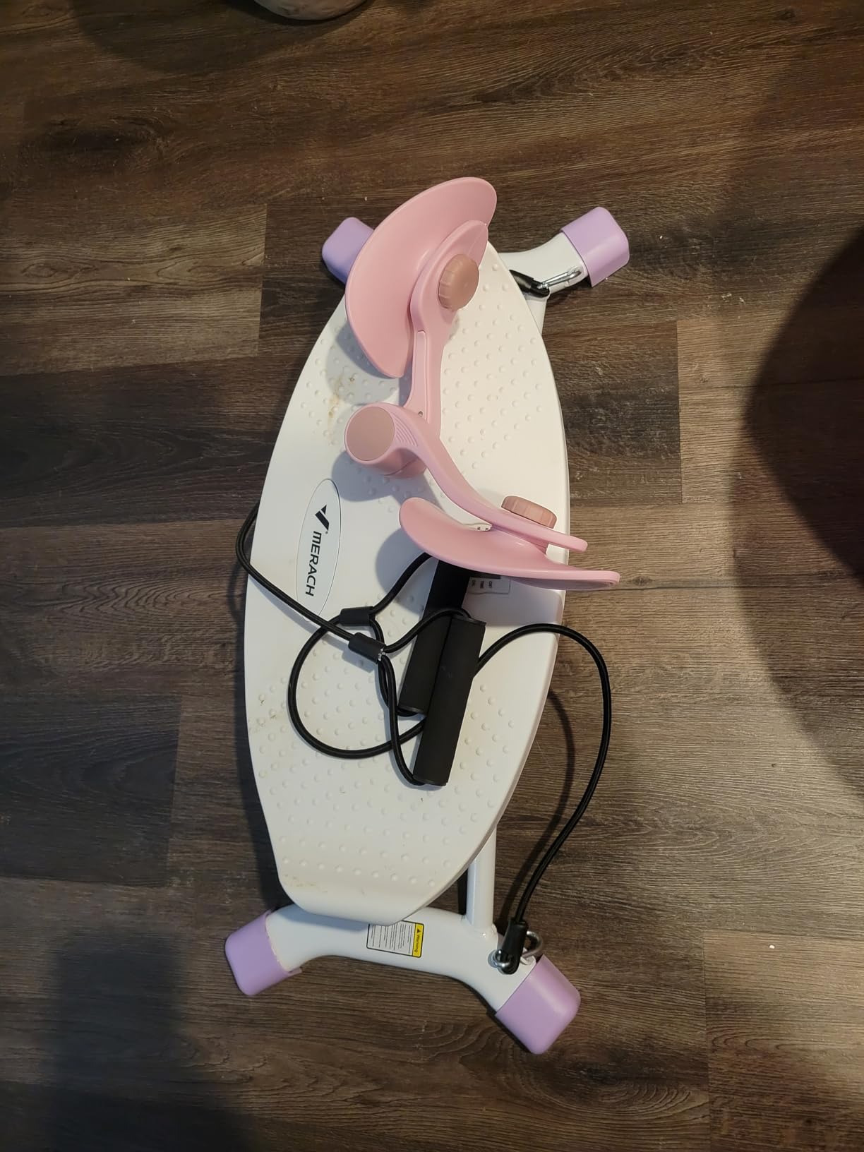 MERACH Balance Board for Adults, Rocking Stepper with Resistance Bands, Portable Wobble Board Featuring LCD Monitor, 300 lbs Capacity Ski Balance Trainer for Full Body Workout at Home Gym customer photo 1