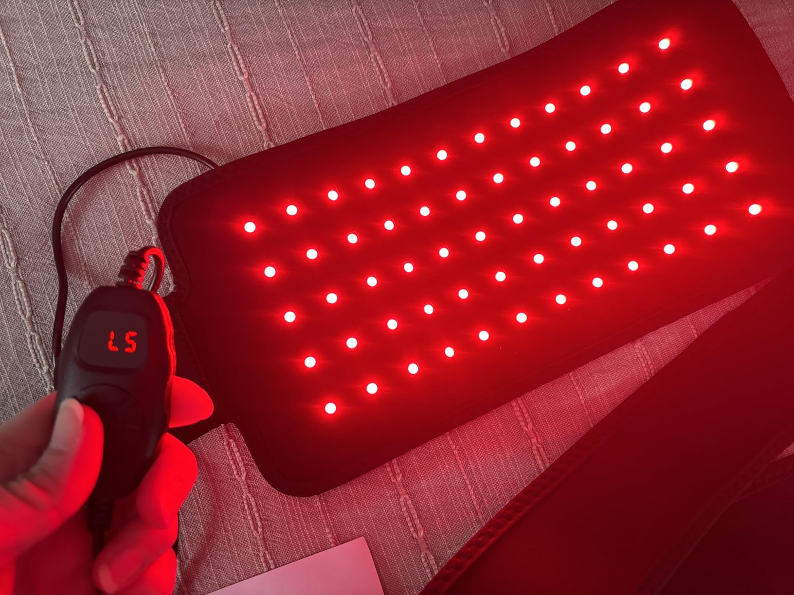 1000 LEDs Dual Full Body Red Light Therapy Mat, Red Light Therapy Blanket, 2in1 LEDs(660nm& 850nm), Premium Leather, Adjustable Timer & Intensity customer photo 1