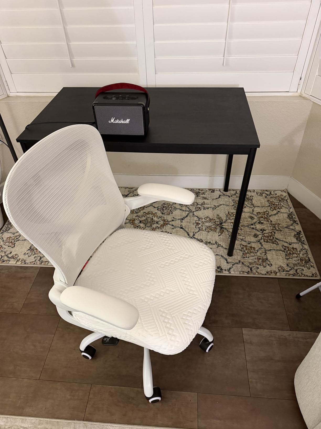 CASASIO Office Desk Chair with Ergonomic Lumbar Support, Extra-Thick Seat Cushion, Flip-up Arms, Breathable Mesh Back, Computer Task Chair for Home Office customer photo 2