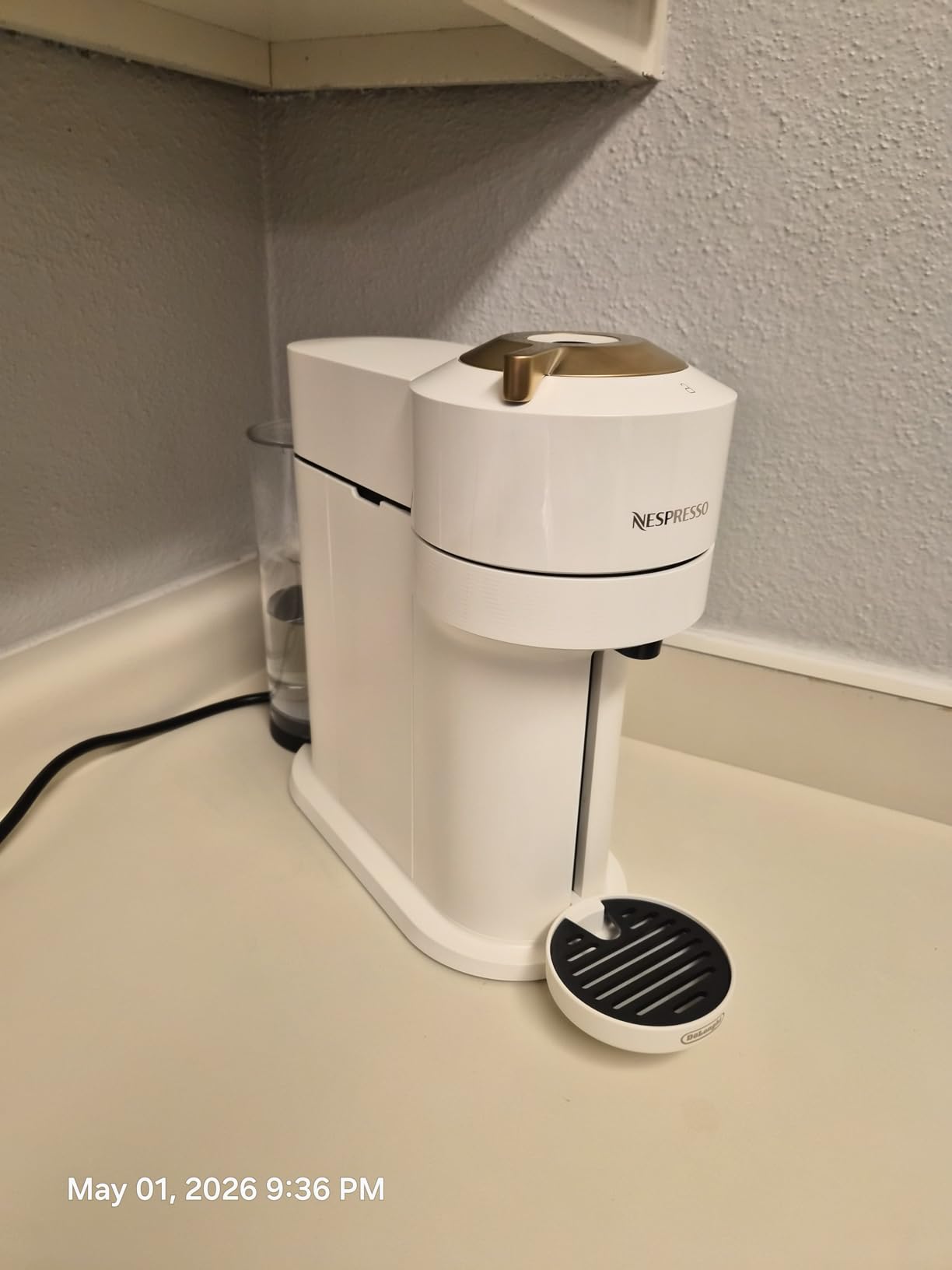 Vertuo Next Coffee and Espresso Maker by DeLonghi, Creamy White with Gold customer photo 1