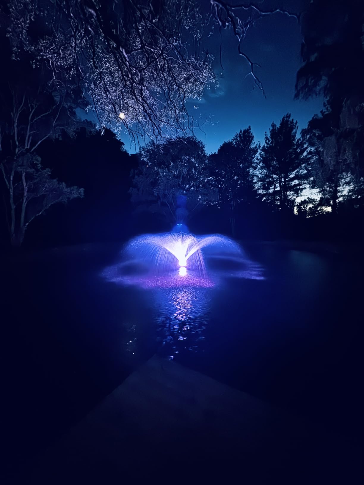 Pond Fountain Aerator, LED RGB Multicolor Aerator Floating Fountain Light, 750W 1HP 15000 GPH Floating Pump,IP68,for Ponds & Lakes customer photo 2