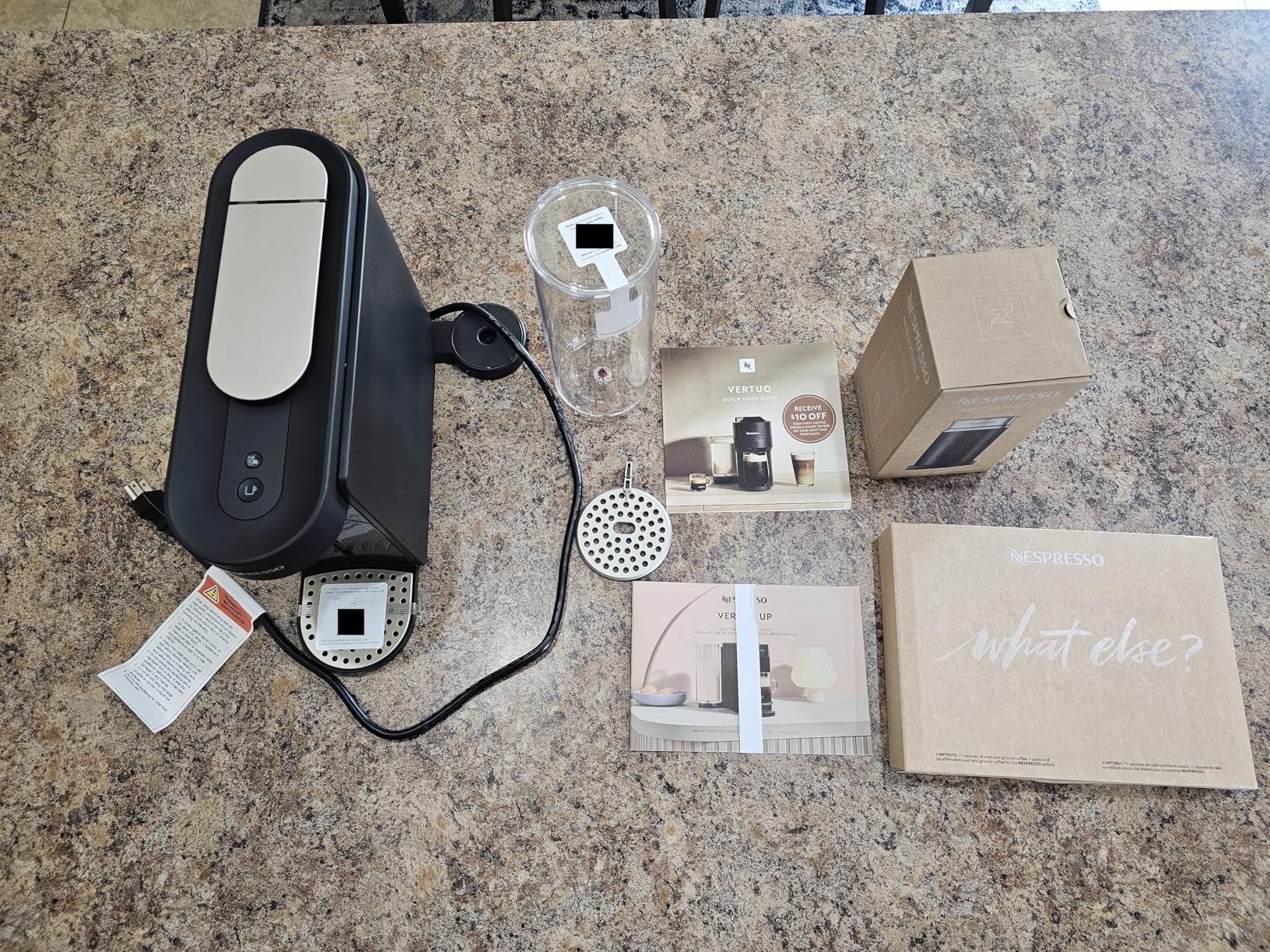 Nespresso Vertuo Up Coffee and Espresso Maker with Aeroccino, by Breville, Ink Black customer photo 2