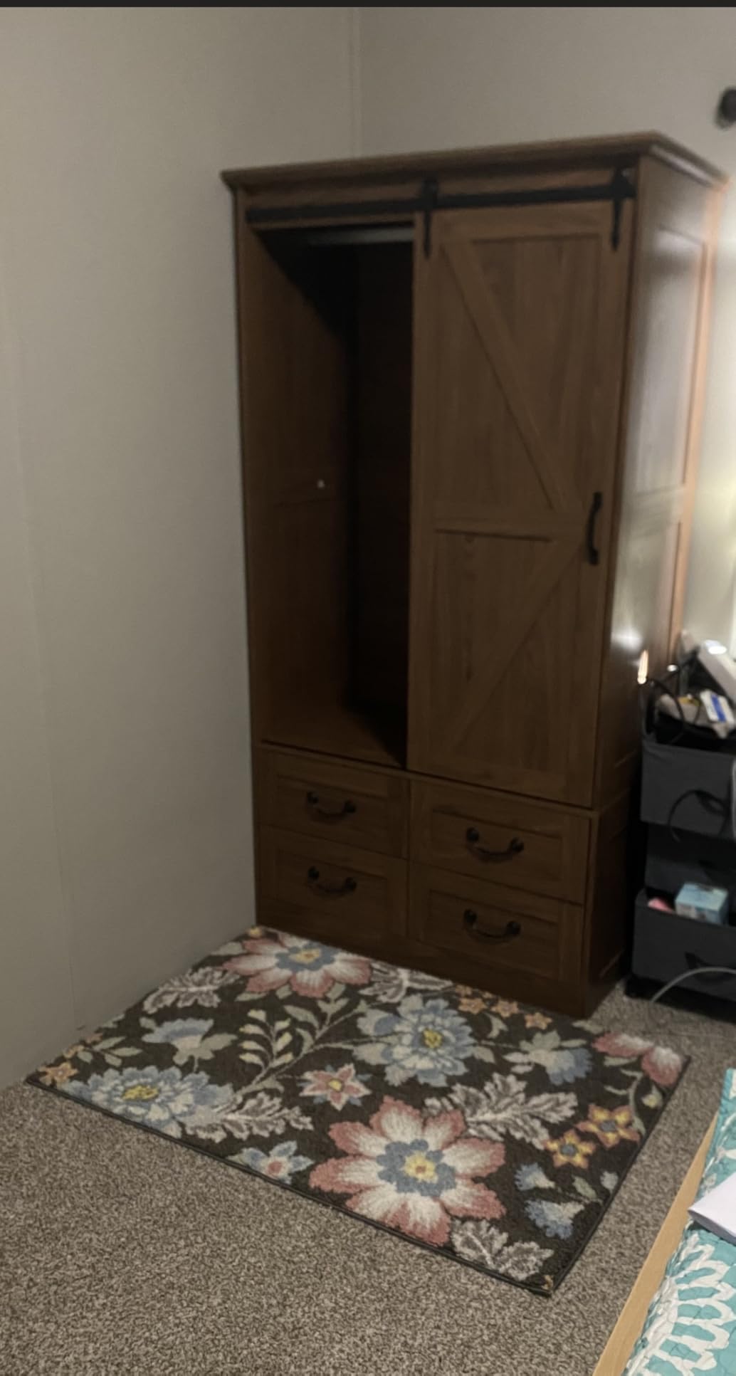 IRONCK Armoire Wardrobe Closet with 4 Drawers, 71