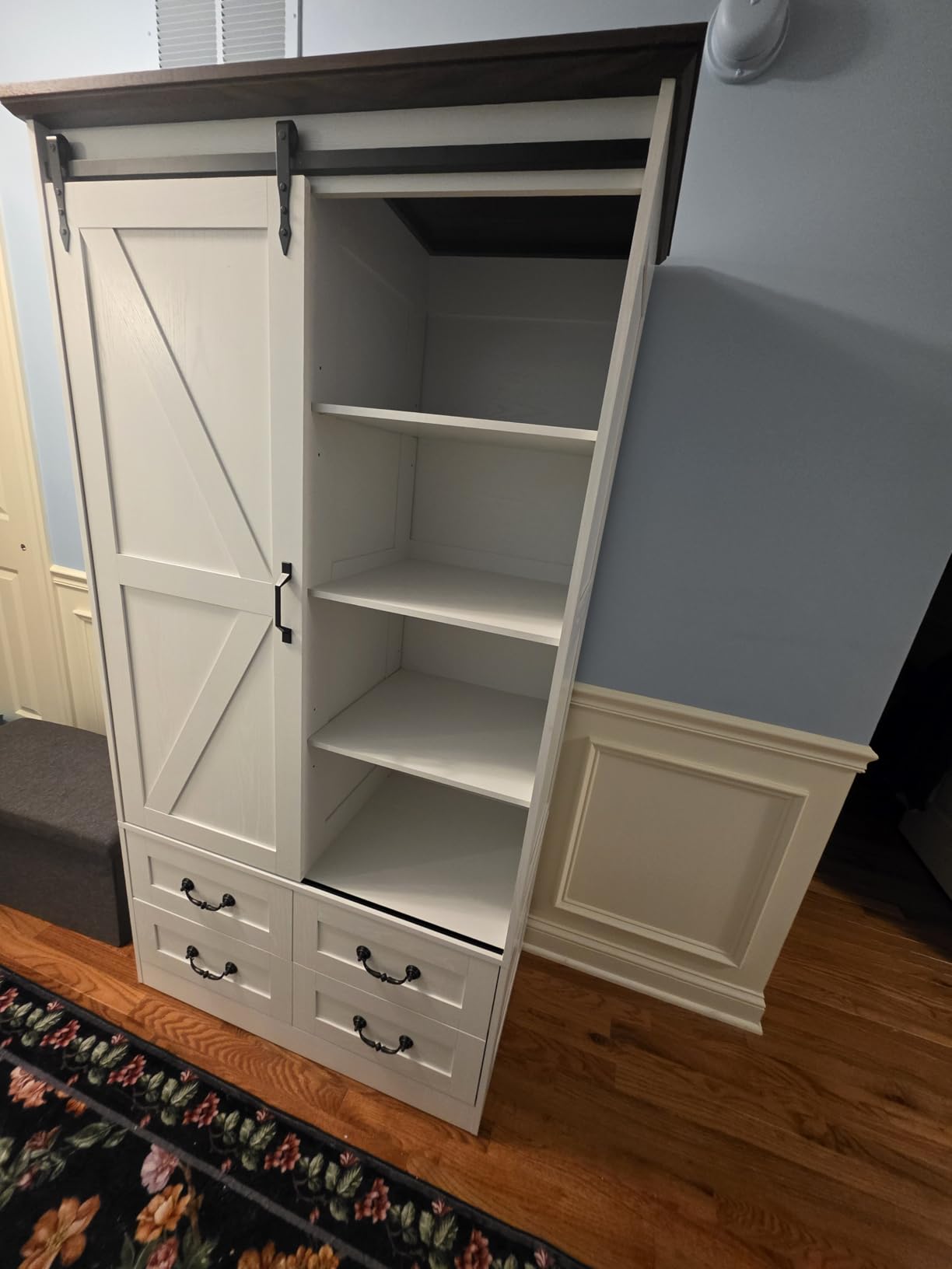 IRONCK Armoire Wardrobe Closet with 4 Drawers, 71