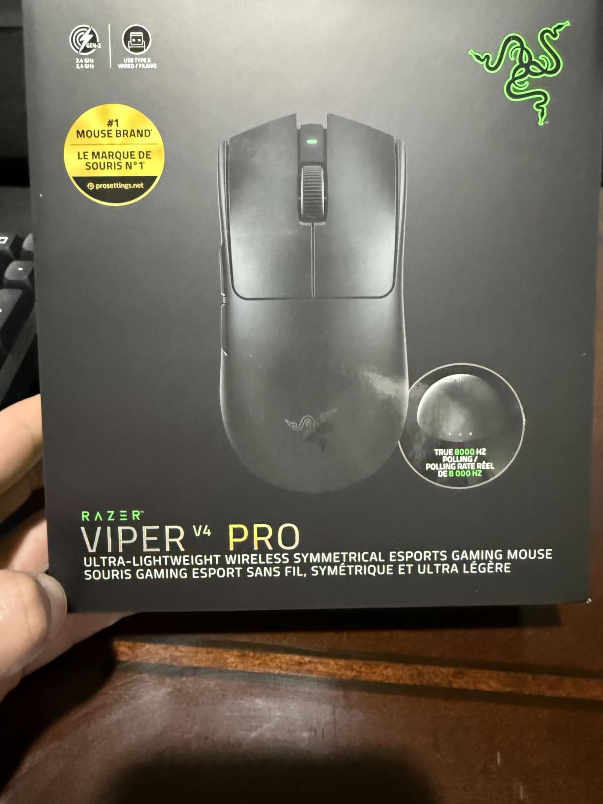 Razer Viper V4 Pro Wireless Esports Gaming Mouse - 49g Ultra Lightweight, Fast & Precise, 50K DPI Optical Sensor, 8K Polling, Gen-4 Optical Switches, Scroll Wheel, USB-C Charging customer photo 2