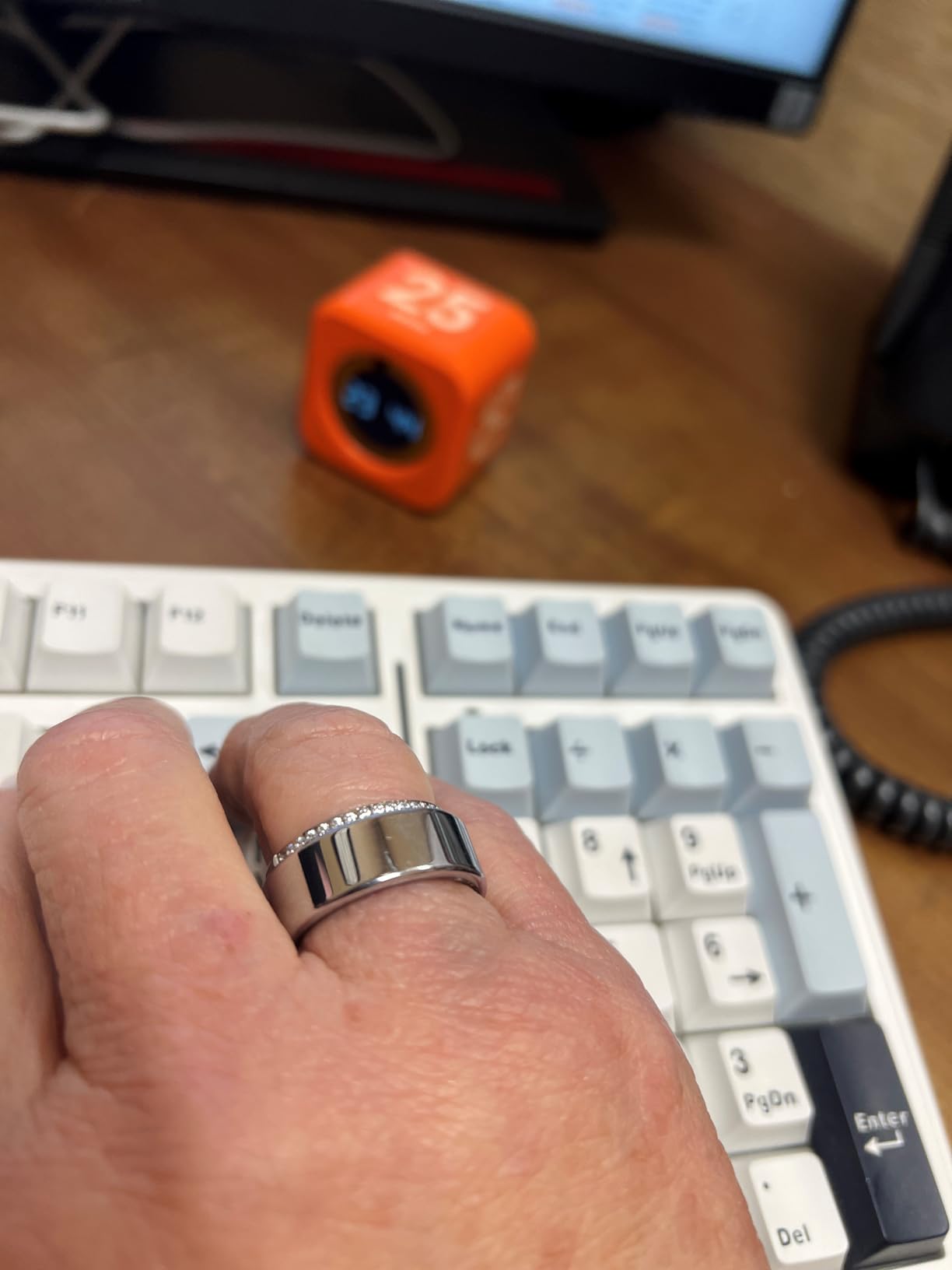 Smart Health Ring, Featuring Stress and Sleep Monitoring Functions, Compatible with iOS and Android,Waterproof Fitness Tracker for Women & Men, No Subscription Fee. (Silver, 11) customer photo 1