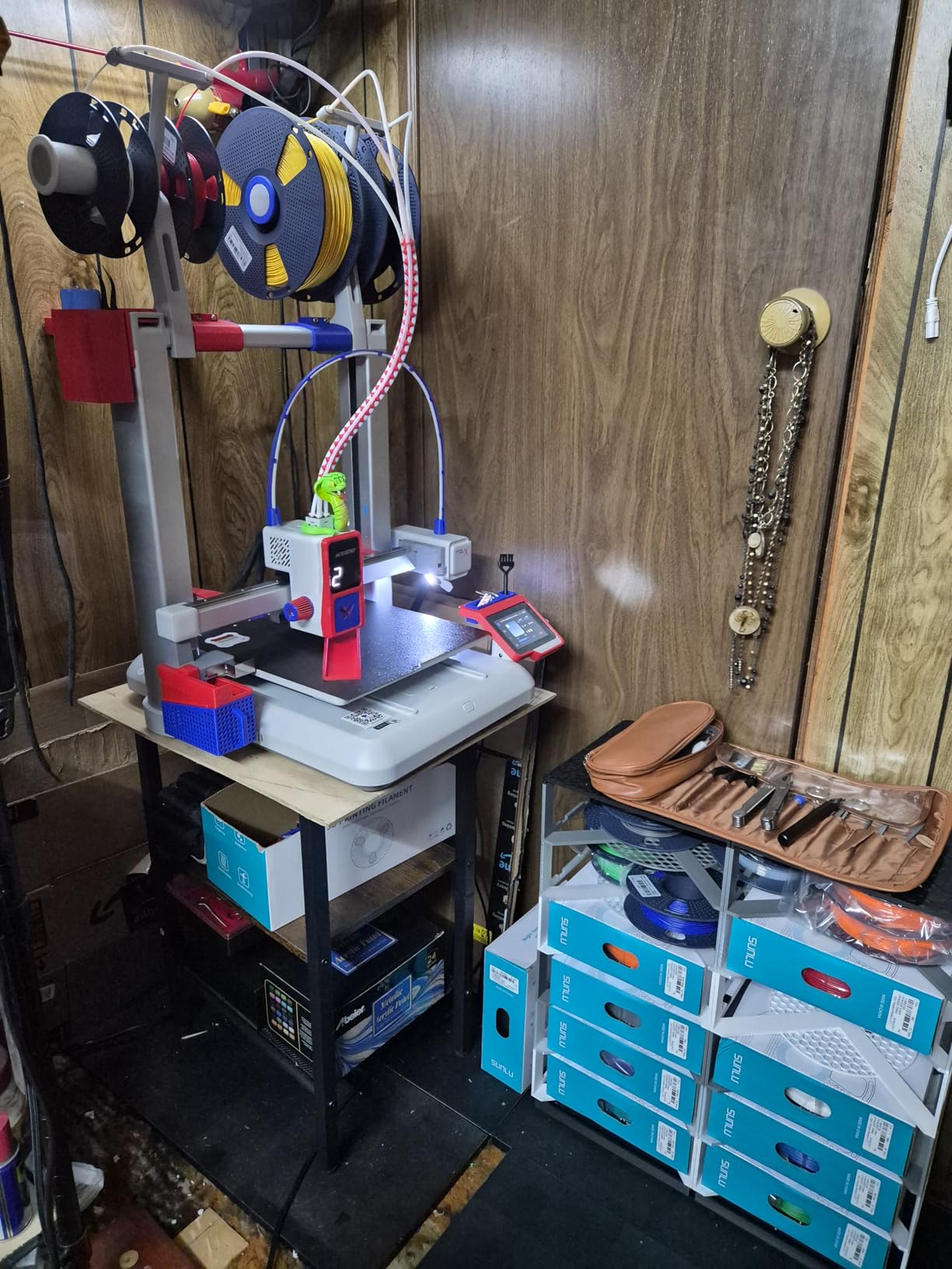 Anycubic Kobra X Multicolor 3D Printer, 2X Faster & Easy One-Click Printing, 600mm/s High Speed 3D Printers for Beginners & Kids, 4-Color Built-in, 260x260x260m³, Easy to Use FDM 3D Printer customer photo 2