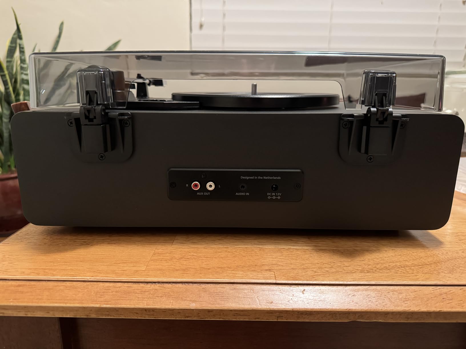 Record Player, All-in-One Bluetooth Turntable with Built-in Speakers, 3-Speed Belt-Drive Vinyl Record Player, Audio-Technica Stylus, Wireless Streaming in & Out, RCA/AUX/Headphone, Auto-Stop customer photo 1