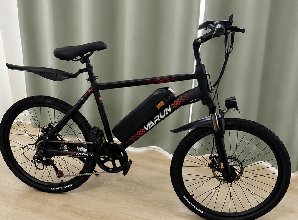 VARUN Electric Bike - 500W Peak Motor, 24/26