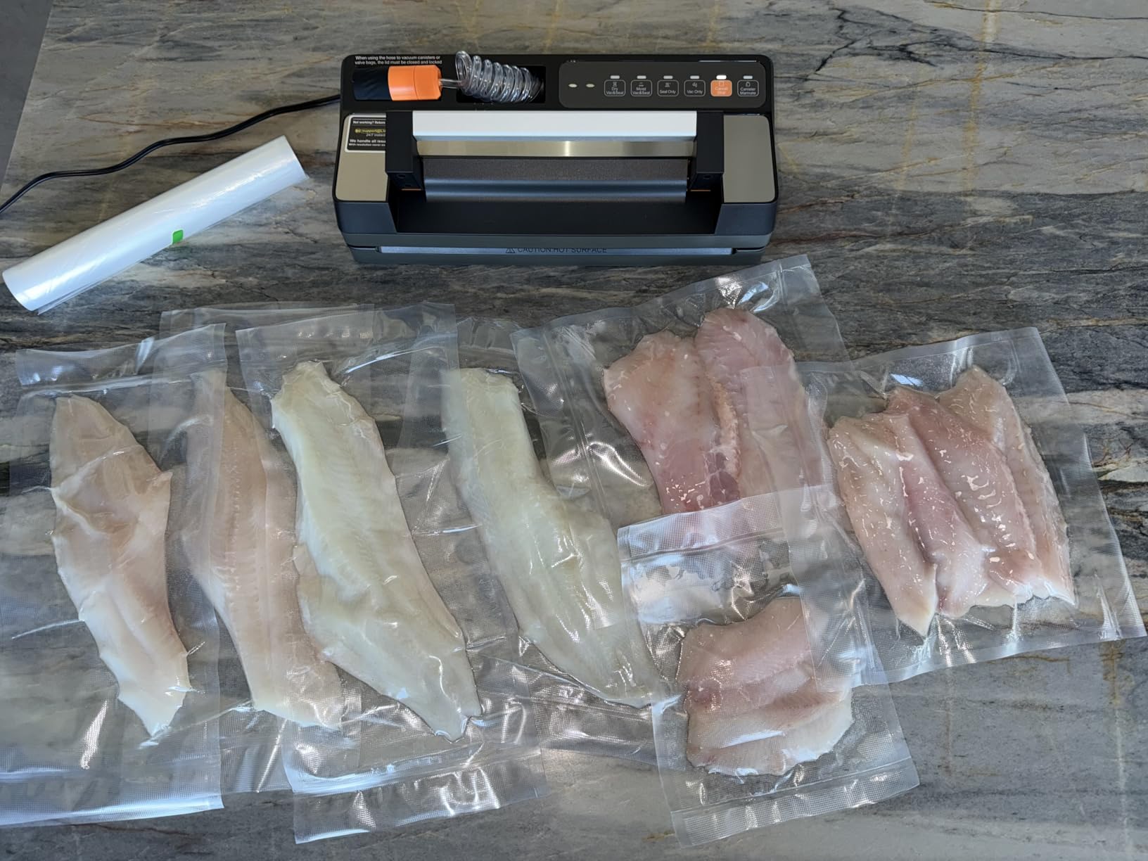 Next-Gen Vacuum Sealer Machine, Food Vacuum Sealer with Powerful Suction Pump, Dual-System for Valve & Textured Bags, Canisters & Marinate, Dual-Heat Seal for Dry & Moist Food, Built-in Cutter & Bag Storage customer photo 1