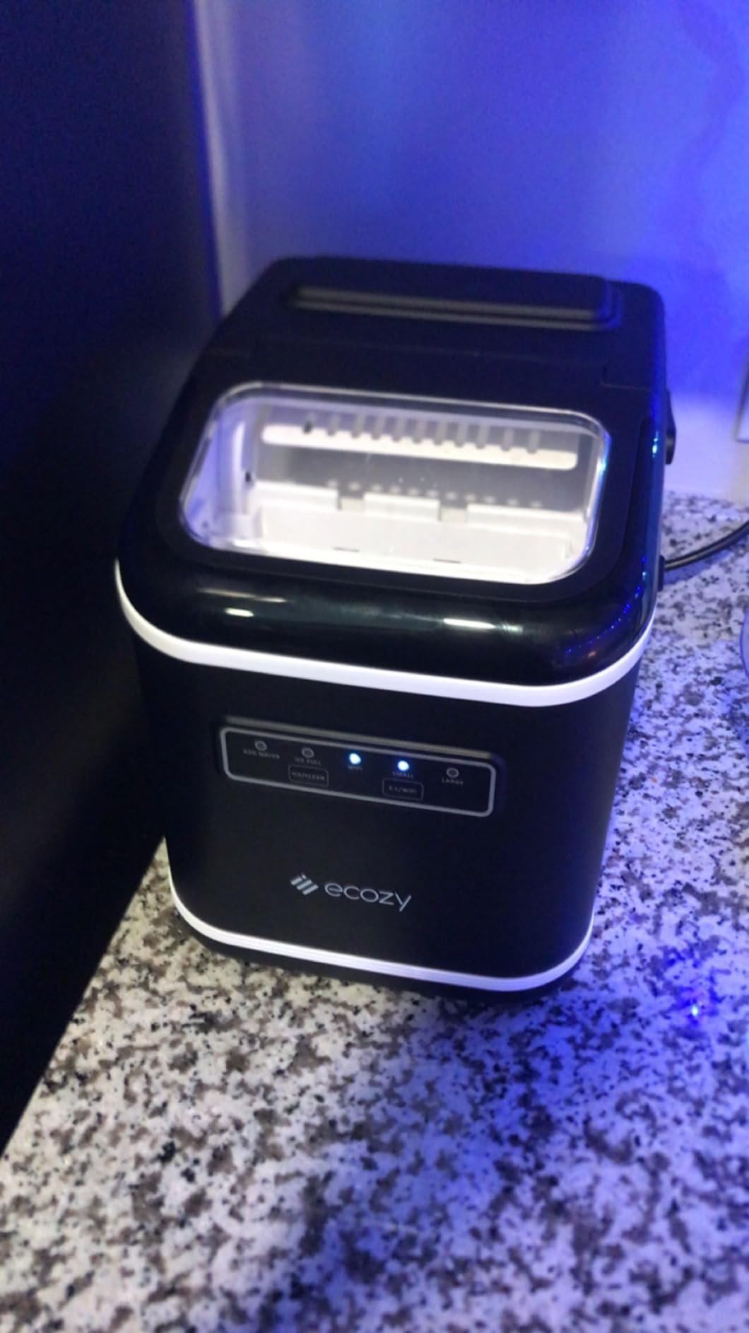 ecozy Nugget Ice Maker Countertop, First Full-Color Smart Panel 44 lbs/24H Ice Machine with APP & Voice Control, Double-Layer Insulation, Pull-Out Water Tank, Soft Pebble Chewable Ice, Self-Cleaning customer photo 2