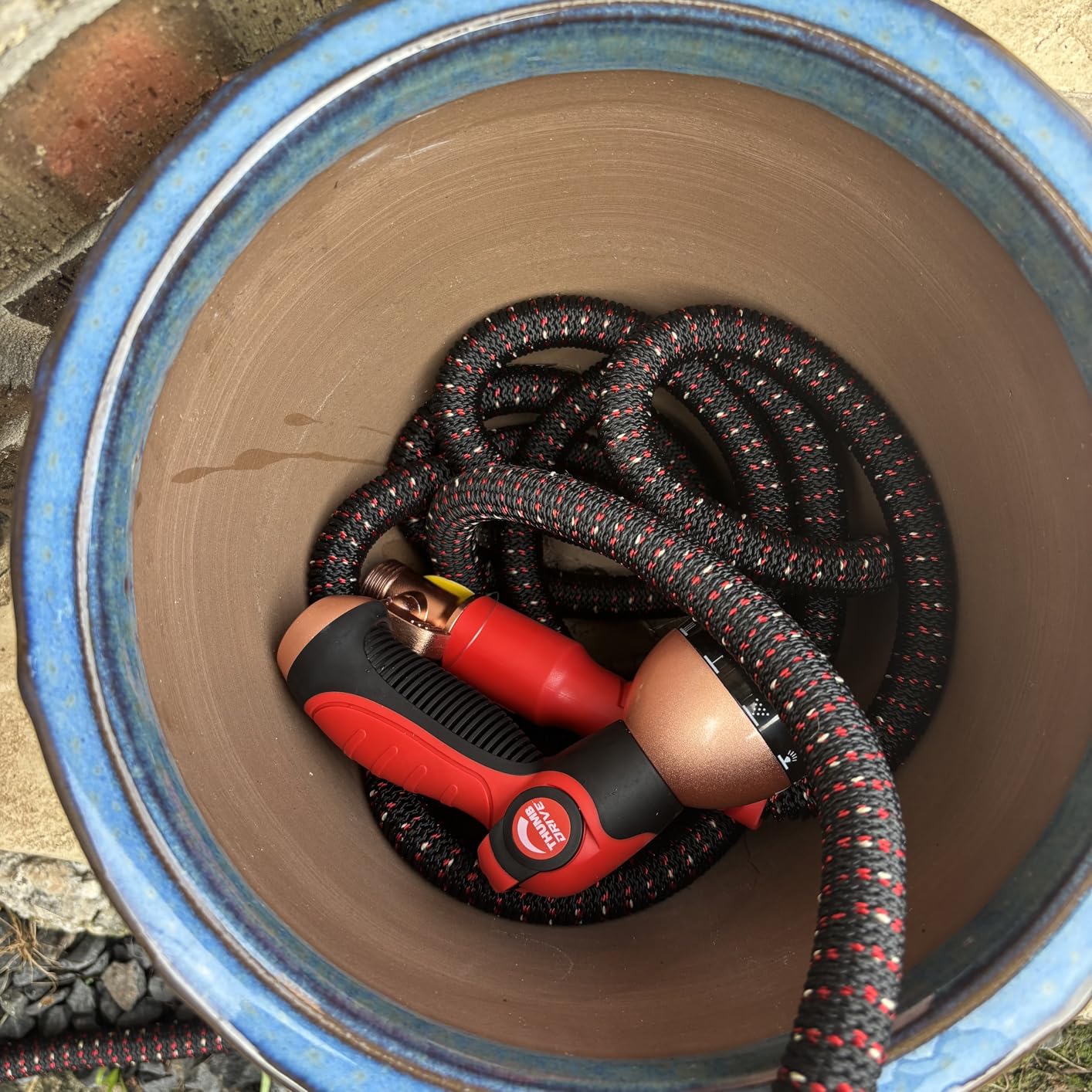 Pocket Hose Ballistic 50 FT Expandable Garden Hose w/Pocket Pivot Swivel Connector, Anti-Burst Sleeve Reinforced with Bulletproof Fiber, Lightweight, No-Kink, Compact, UV-Protected, AS SEEN ON TV customer photo 1