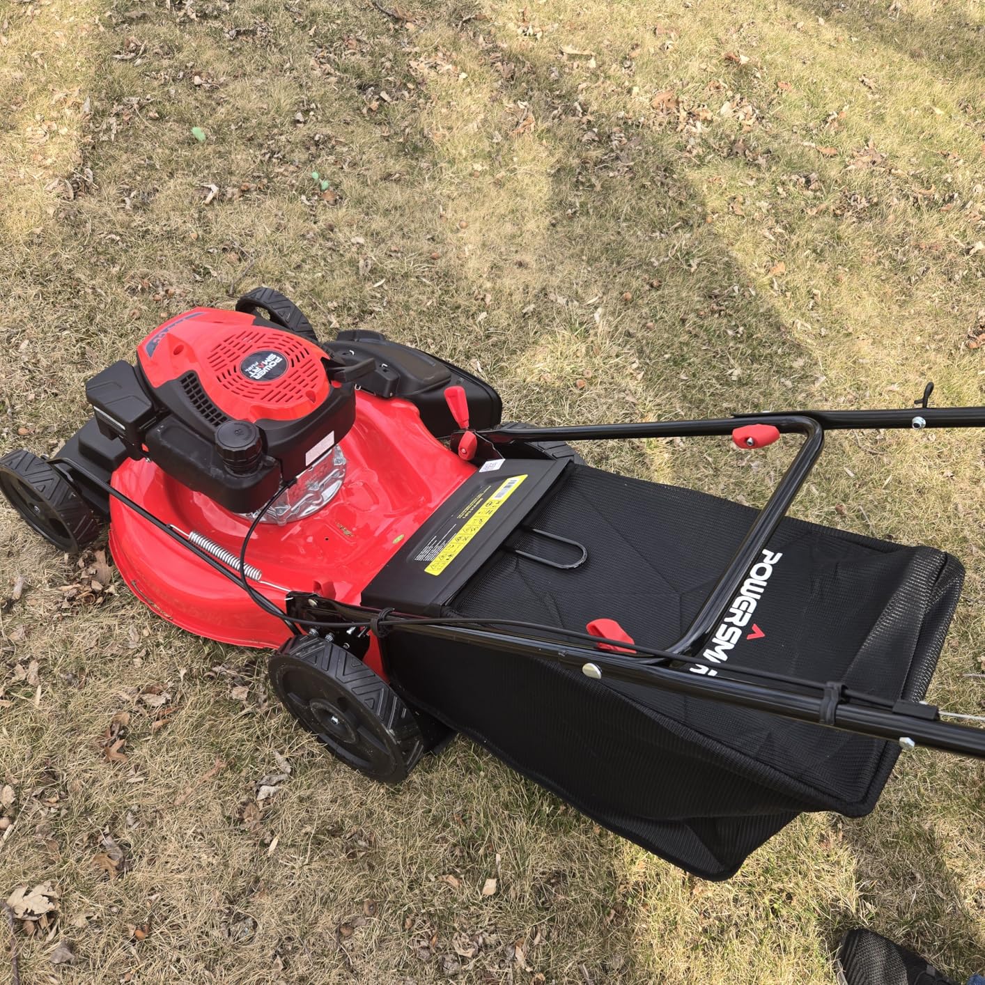 PowerSmart EasyCut 18-Inch Gas Lawn Mower, 144cc 4-Stroke OHV Engine, Push Walk-Behind, 3-in-1 Mulch/Bag/Side Discharge, Steel Deck, 6 Height Adjustment customer photo 2