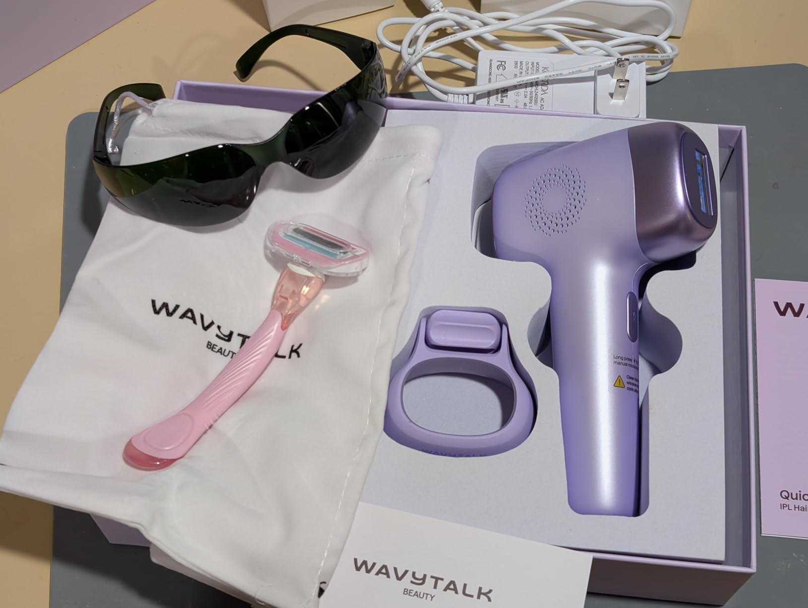 Wavytalk IPL Hair Removal Device, Bare It with Precision Roller for Face Body Bikini - Long-Lasting & Painless, 24J Dual-Pulse & Ice Cooling, At-Home Use for Women and Men, Corded customer photo 2