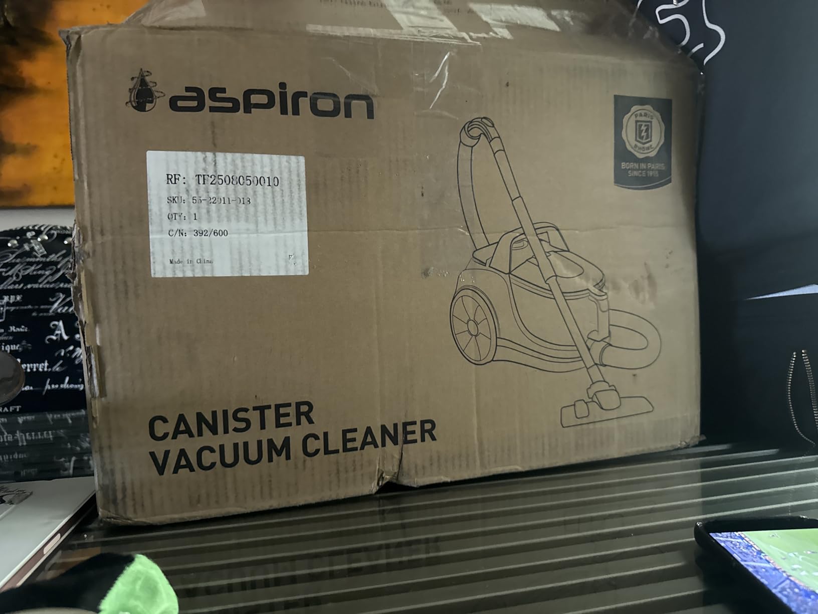 Aspiron Canister Vacuum, Upgraded 1600W Bagless Canister Vacuum Cleaner, Auto Cord Rewind, H13 HEPA Filter, 4Qt Large Capacity, Indigo customer photo 1