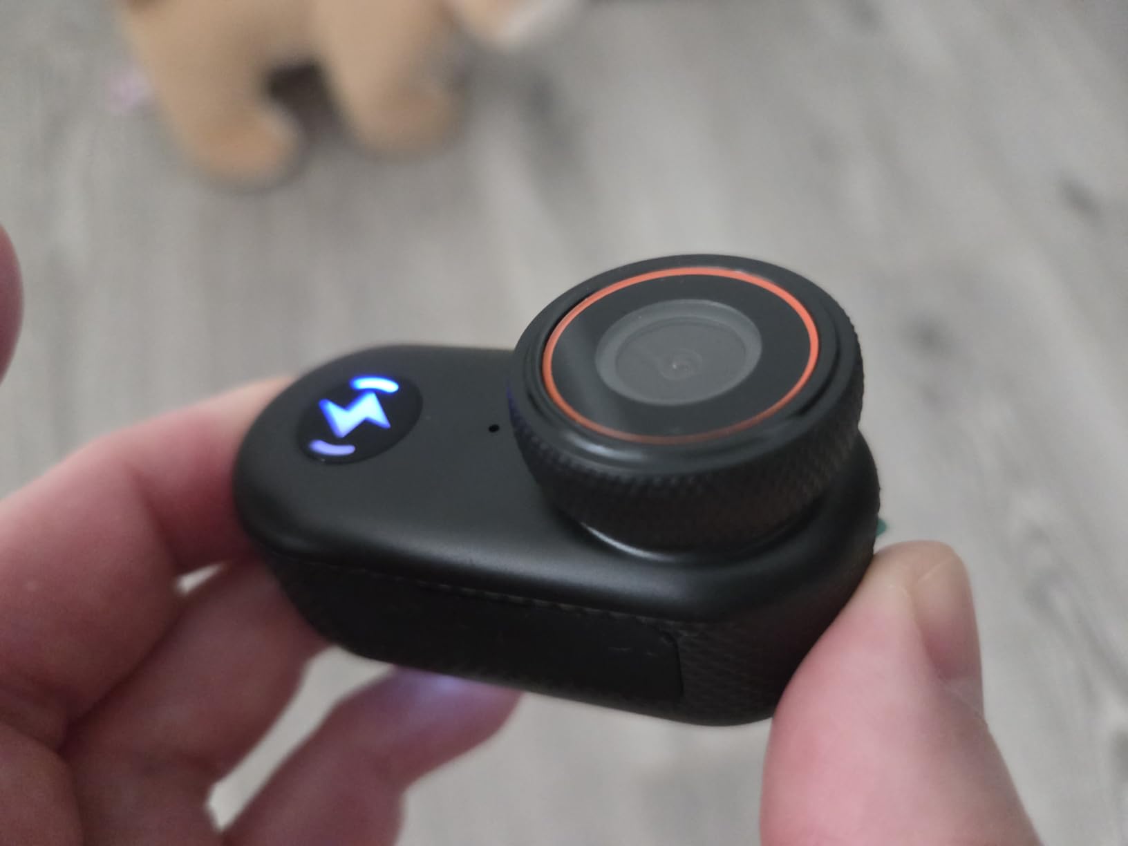 4K Mini Body Camera with 64GB Card, Thumb Action Camera Magnetic Mount 1.47