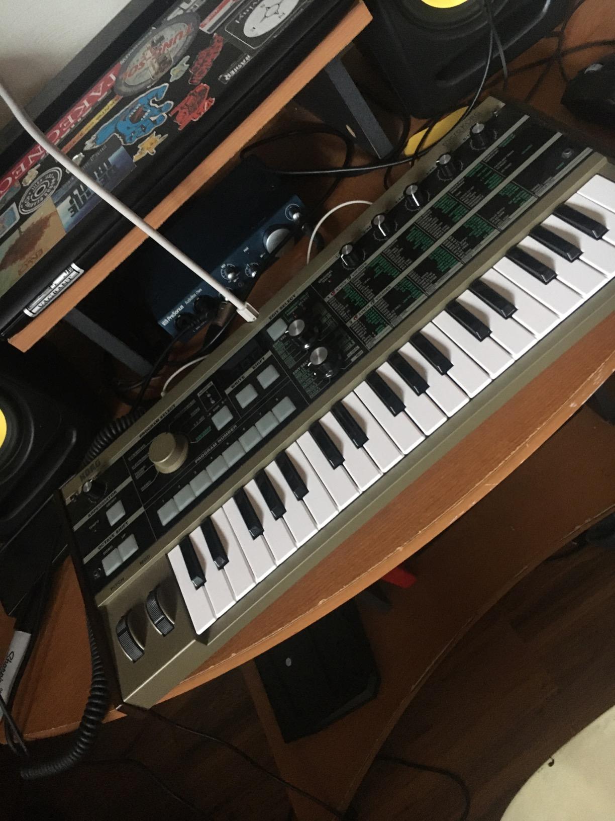 Korg microKORG Compact Analog Modeling Synthesizer with Vocoder Mini Mic, 4 Voices and 6-step Arpeggiator customer photo 1