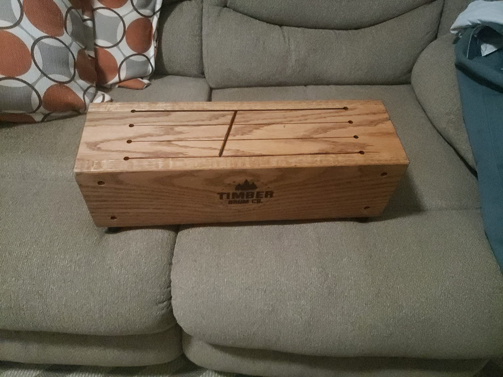 Slit Tongue Log Drum with Mallets - MADE IN U.S.A. - Six Soft Melodic Notes from Pre-tuned Scale for Pleasant Sounds, Handcrafted Solid Tennessee Hardwood customer photo 1