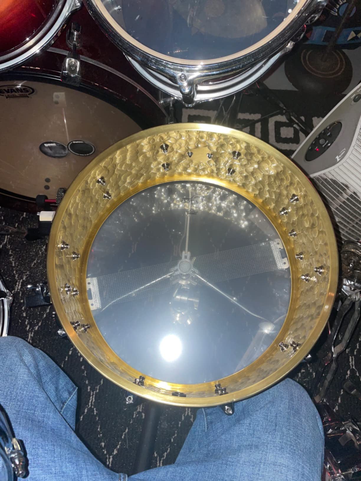 Gretsch Drums Full Range Series S1-6514-BRH 6.5x14 Hammered Brass Snare Drum customer photo 2