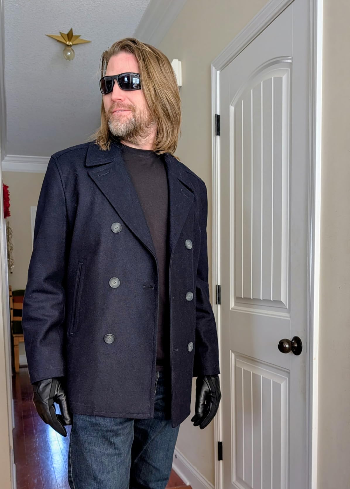 Alpine Swiss Zach Men's Wool Blend Overcoat - Knee-Length Trench Coat, Runs Large for Layering Over Suits or Sweaters customer photo 1