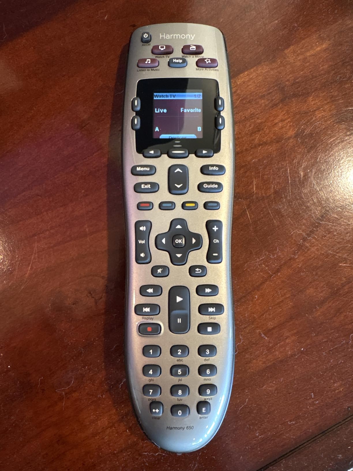 Logitech Harmony 650 Remote Control - Silver (915-000159) (Renewed) customer photo 1