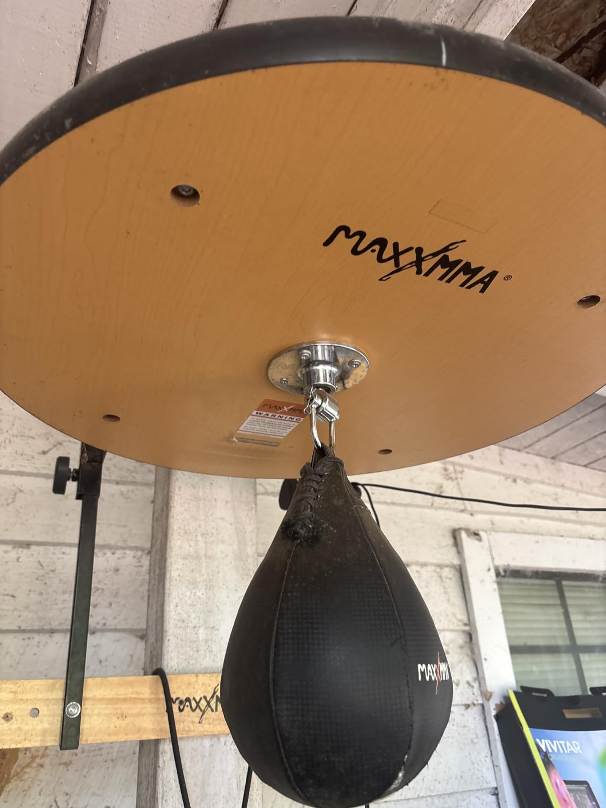 MaxxMMA Speed Bag Platform Kit - Heavy Duty Boxing Training Equipment with Punching Ball, Adjustable Height for Home Fitness customer photo 1