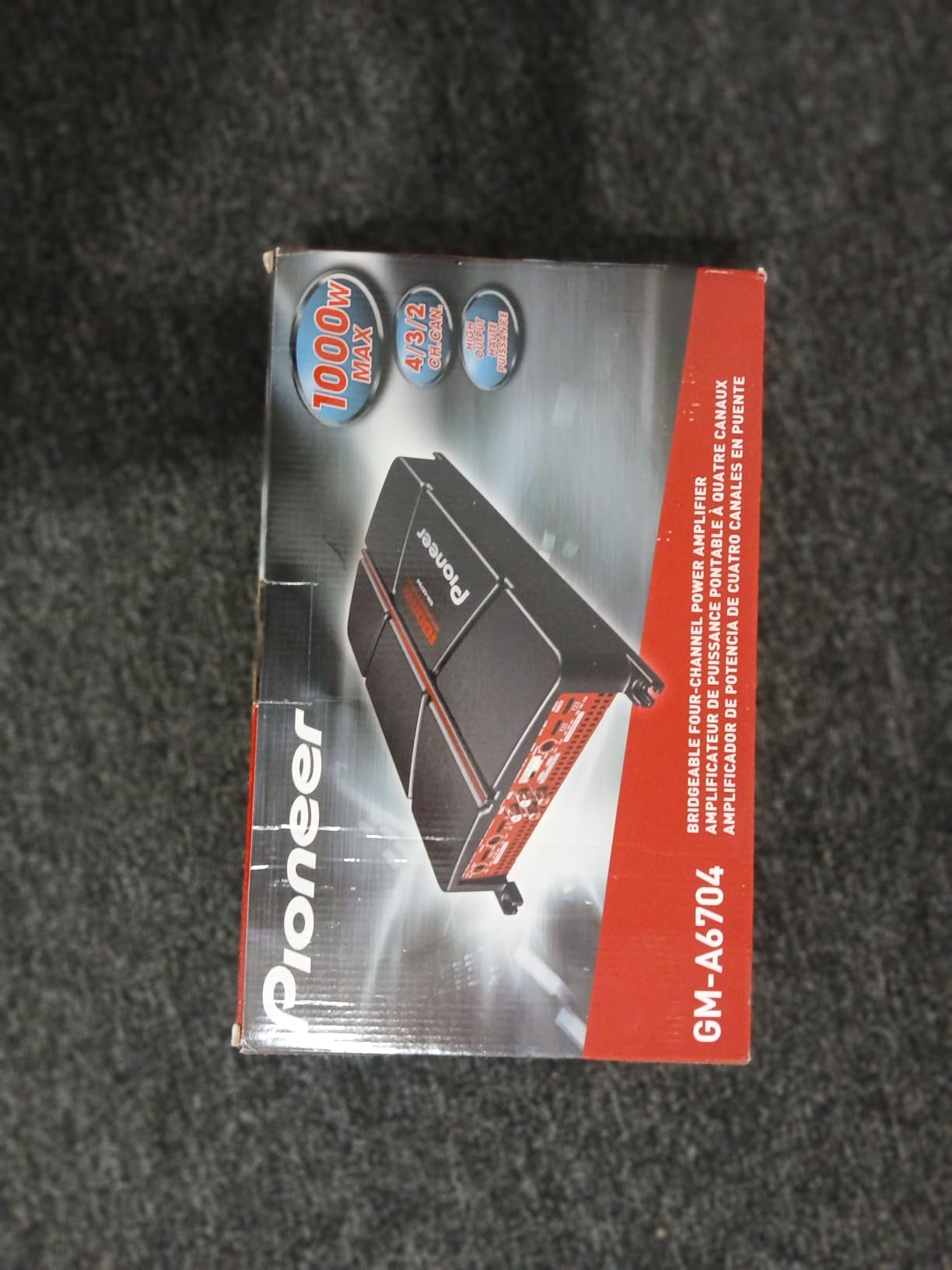 Pioneer GM-A6704 4-Channel Car Amplifier - 1000W Max, Class AB, Bridgeable Design, High-/Low-Pass Filters customer photo 2
