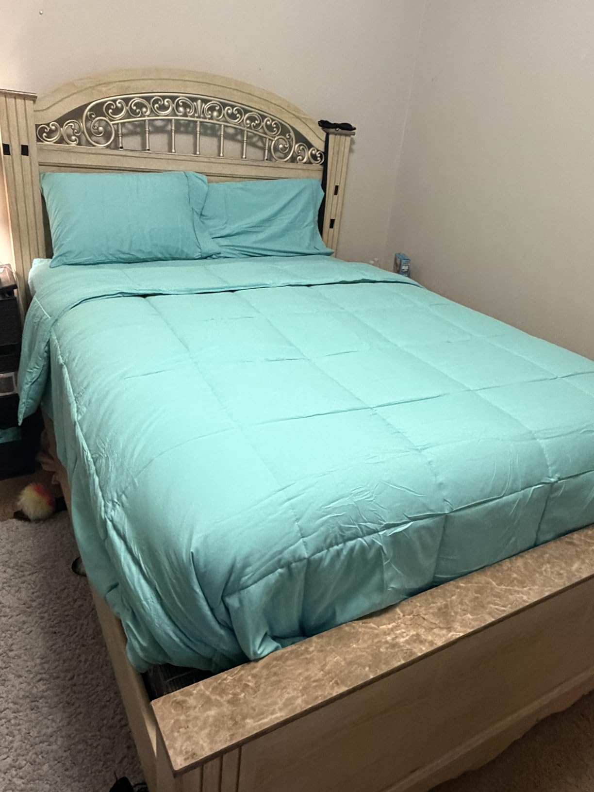 Bare Home Queen Sheet Set - 1800 Ultra-Soft Microfiber Queen Bed Sheets - Double Brushed - Deep Pockets - Easy Fit - 4 Piece Set - Bedding Sheets and Pillowcases (Queen, Grey) customer photo 1