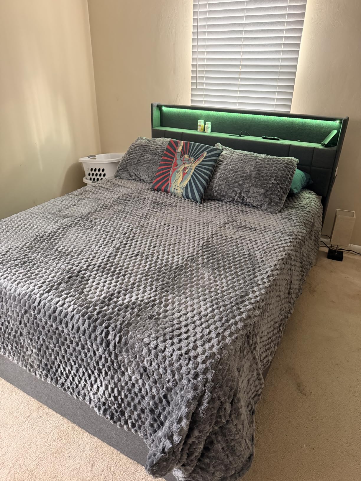 Bare Home Queen Sheet Set - 1800 Ultra-Soft Microfiber Queen Bed Sheets - Double Brushed - Deep Pockets - Easy Fit - 4 Piece Set - Bedding Sheets and Pillowcases (Queen, Grey) customer photo 2