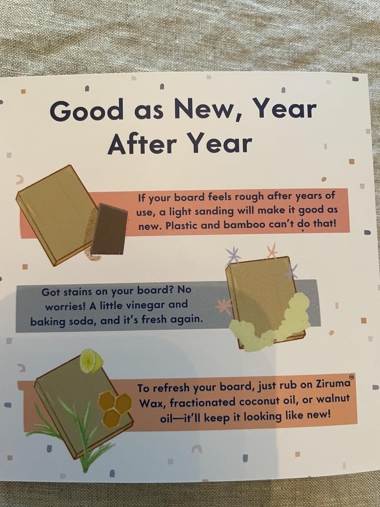 Non-Toxic Acacia Wood Cutting Board, Mineral Oil & Plastic Free, 16x11 in | Petroleum & BPA free. FSC-certified wood. Knife-friendly surface. Beeswax, flaxseed & lemon oil finish. customer photo 1