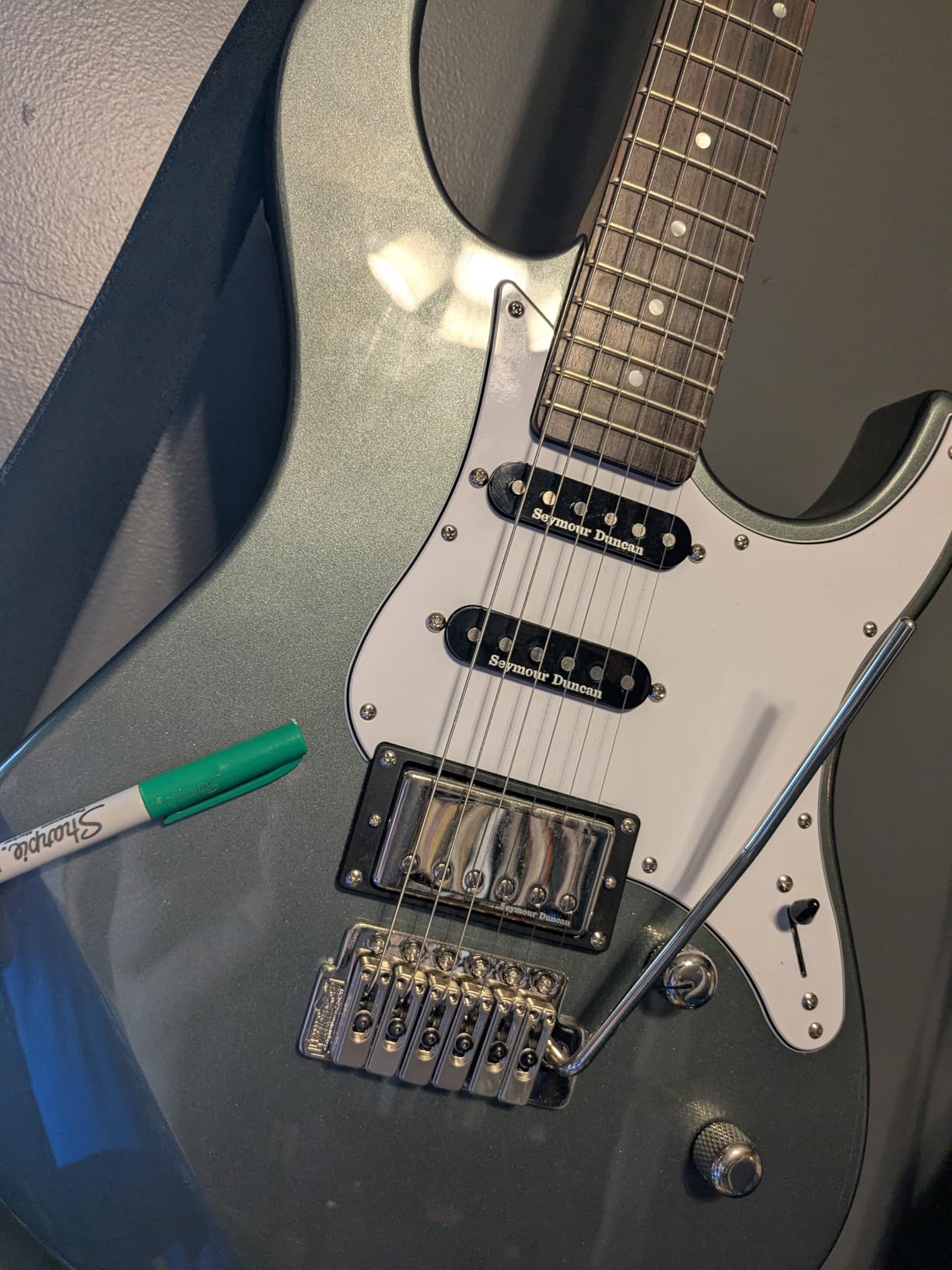 Yamaha 6 String Solid-Body Electric Guitar, Translucent Black (PAC612VIIFM TBL) customer photo 1