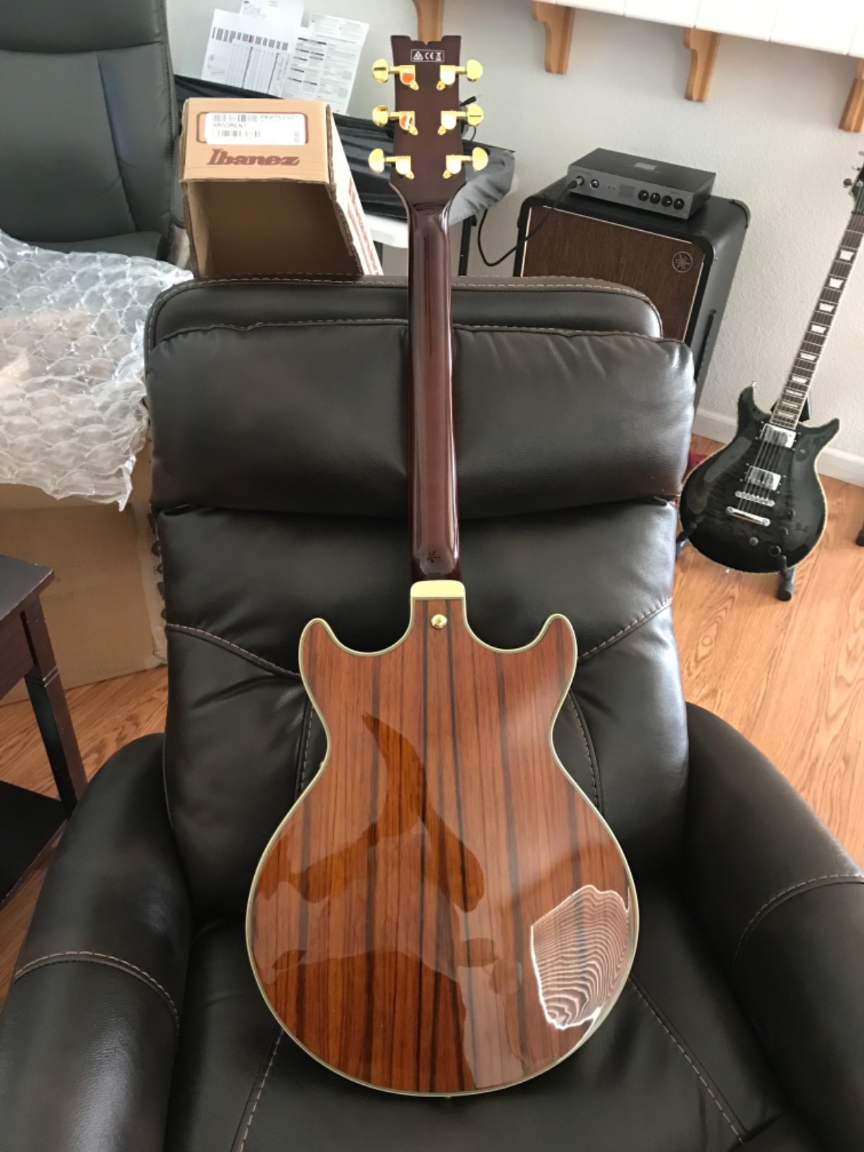 Ibanez Artcore Expressionist AM93ME Semi-Hollow Electric Guitar - Natural customer photo 1