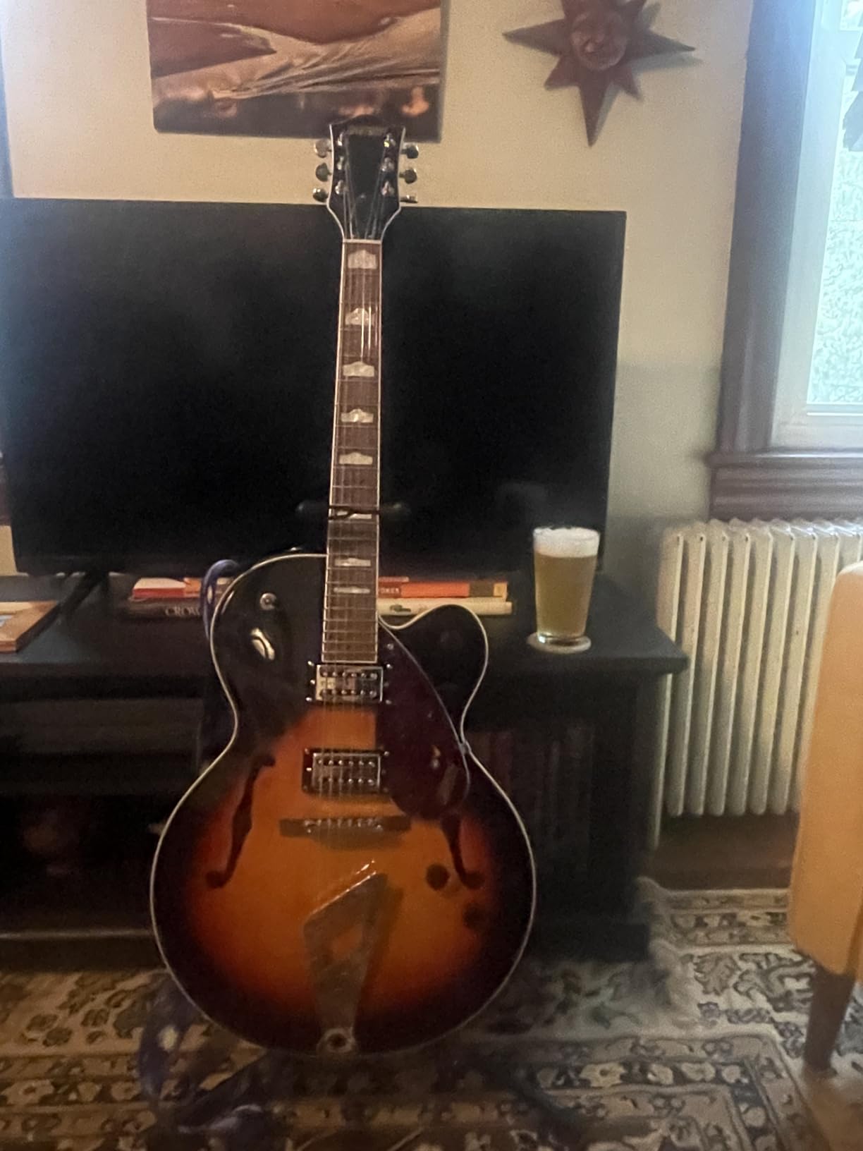 Gretsch G2420 Streamliner Hollow Body 6-String Electric Guitar with Chromatic II Tailpiece, Broad'Tron Pickups, and Laurel Fingerboard (Aged Brooklyn Burst) customer photo 1