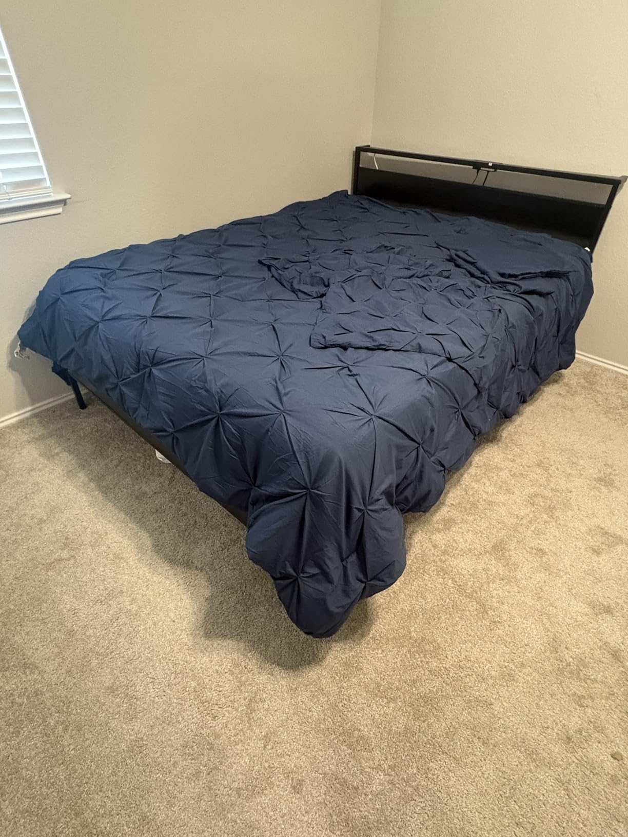 Bedsure Queen Comforter Set Grey - Bed in a Bag Queen Size Bedding 7 Pieces, GentleSoft Pintuck Bed Set Gift for Family, All Season Down Alternative Comforter with Sheets, Pillowcases & Shams customer photo 2