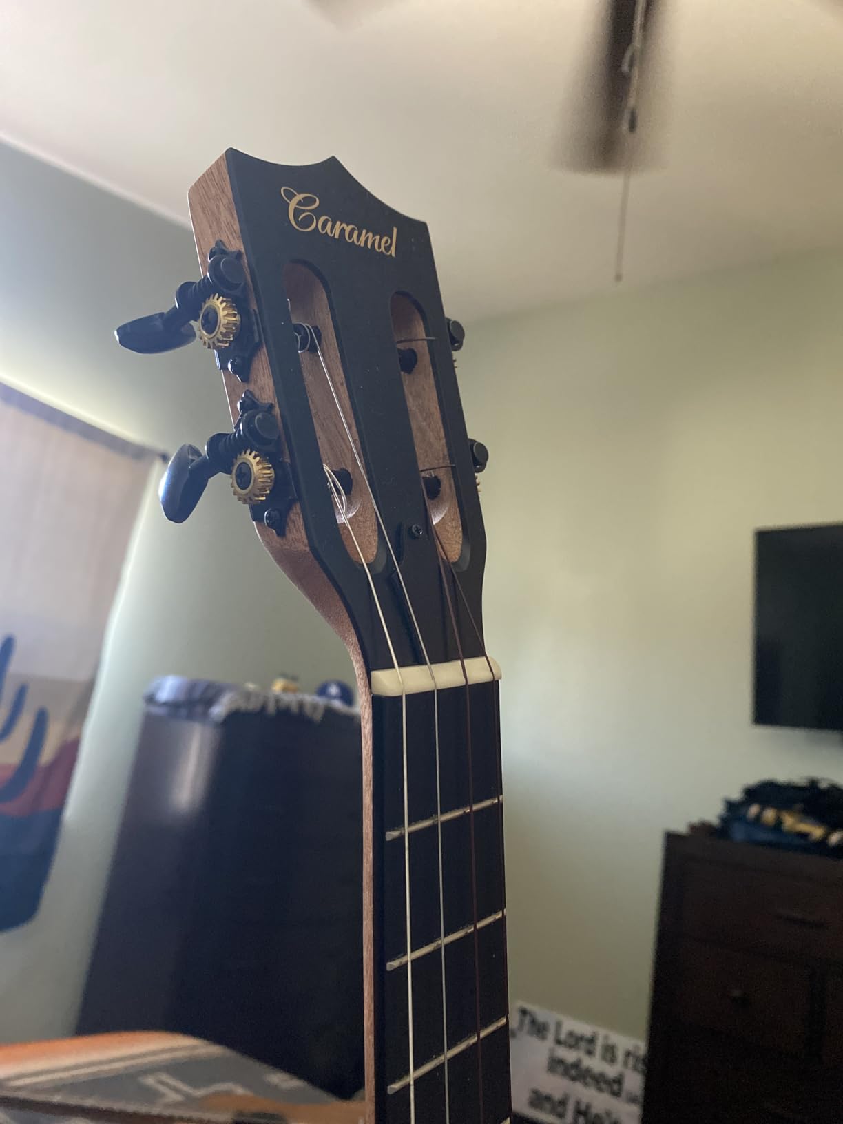 Caramel CB402 Baritone Electric Ukulele All Solid Mahogany Wood 30