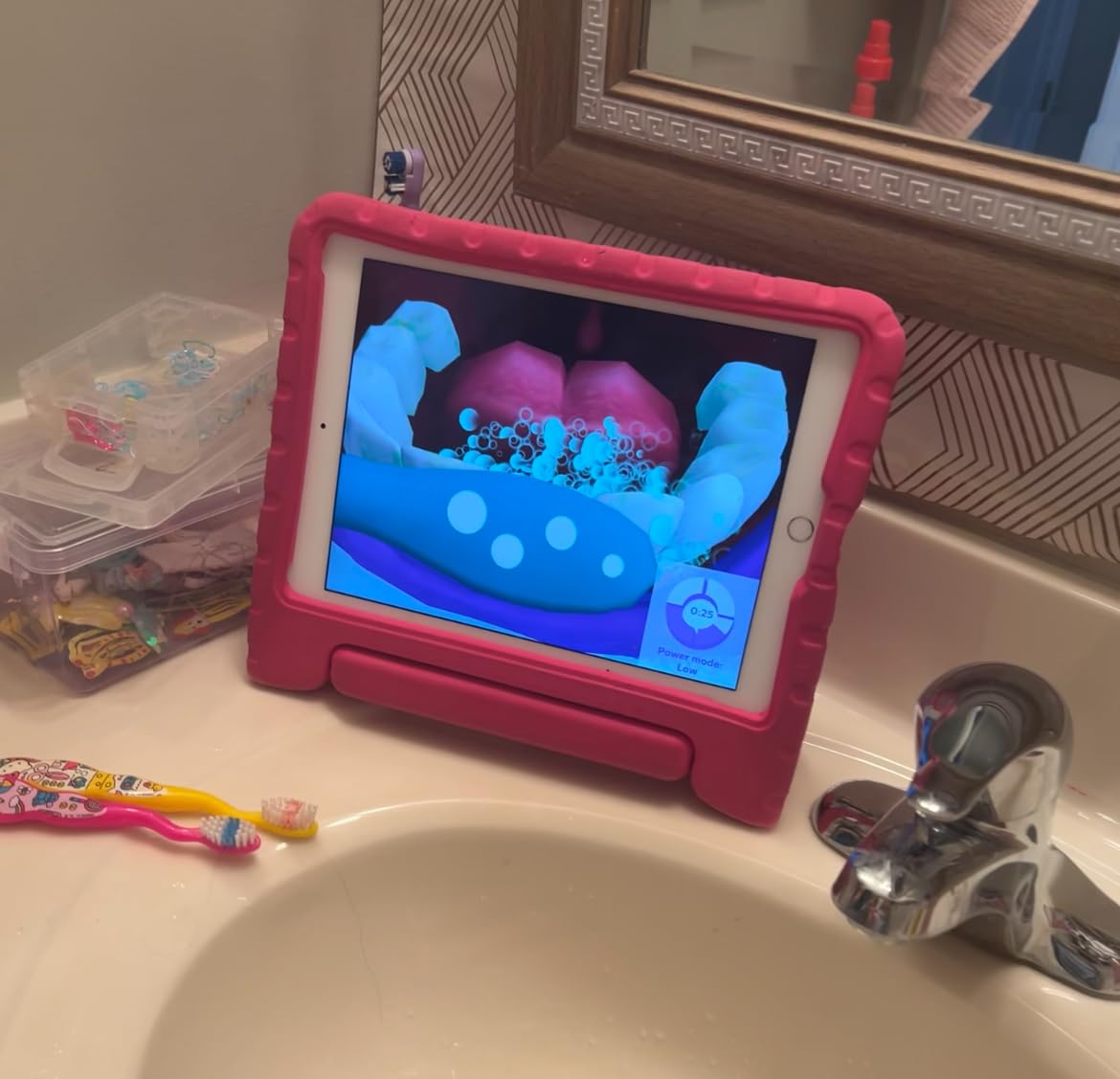 Philips Sonicare for Kids 3+ Bluetooth Connected Rechargeable Electric Power Toothbrush, Interactive for Better Brushing, Pink, HX6351/41 customer photo 2