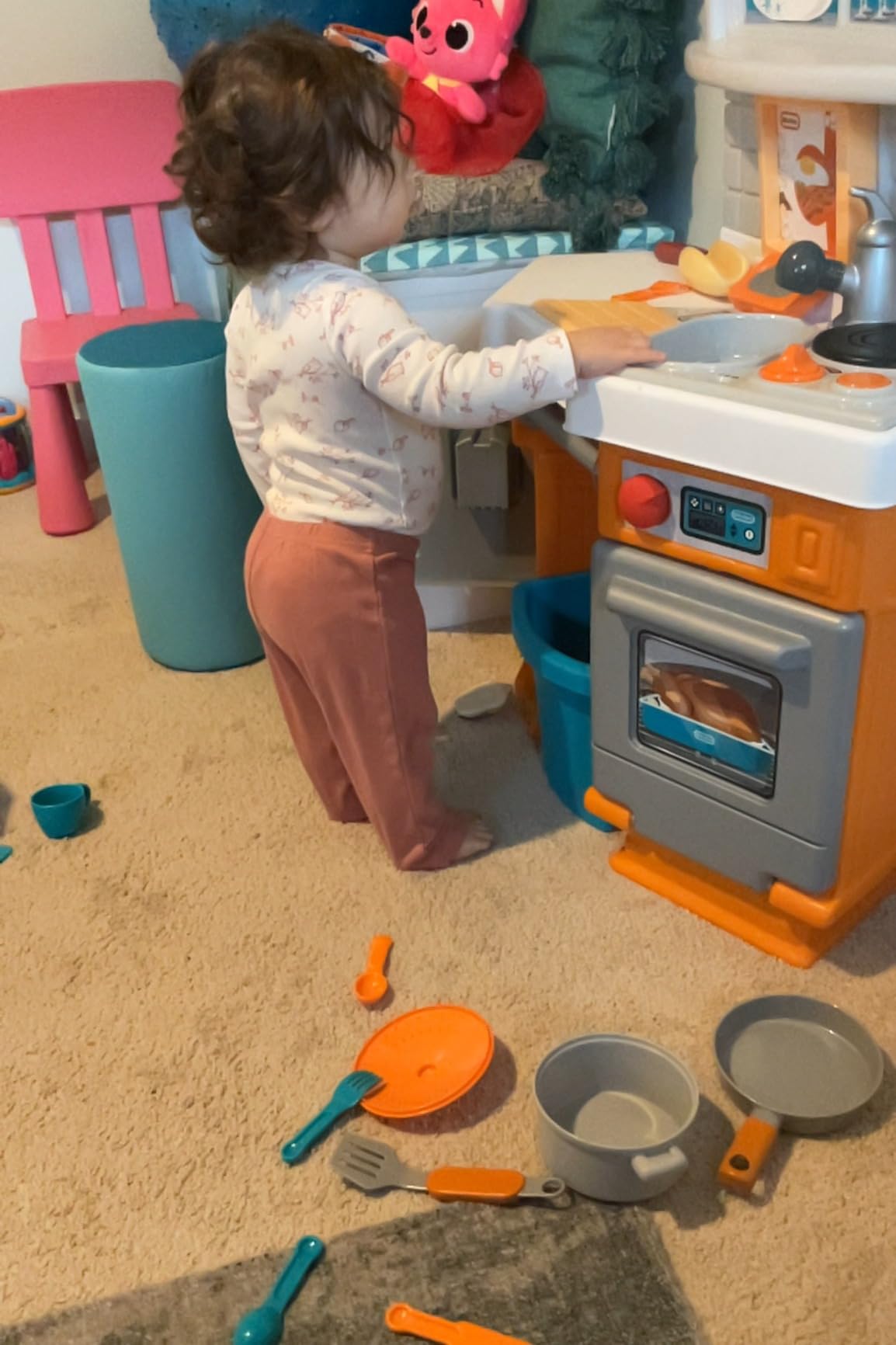 Little Tikes Home Grown Kitchen - Role Play Realistic Kitchen Real Cooking & Water Boiling Sounds Kitchen Accessories Set for Girls Boys customer photo 2