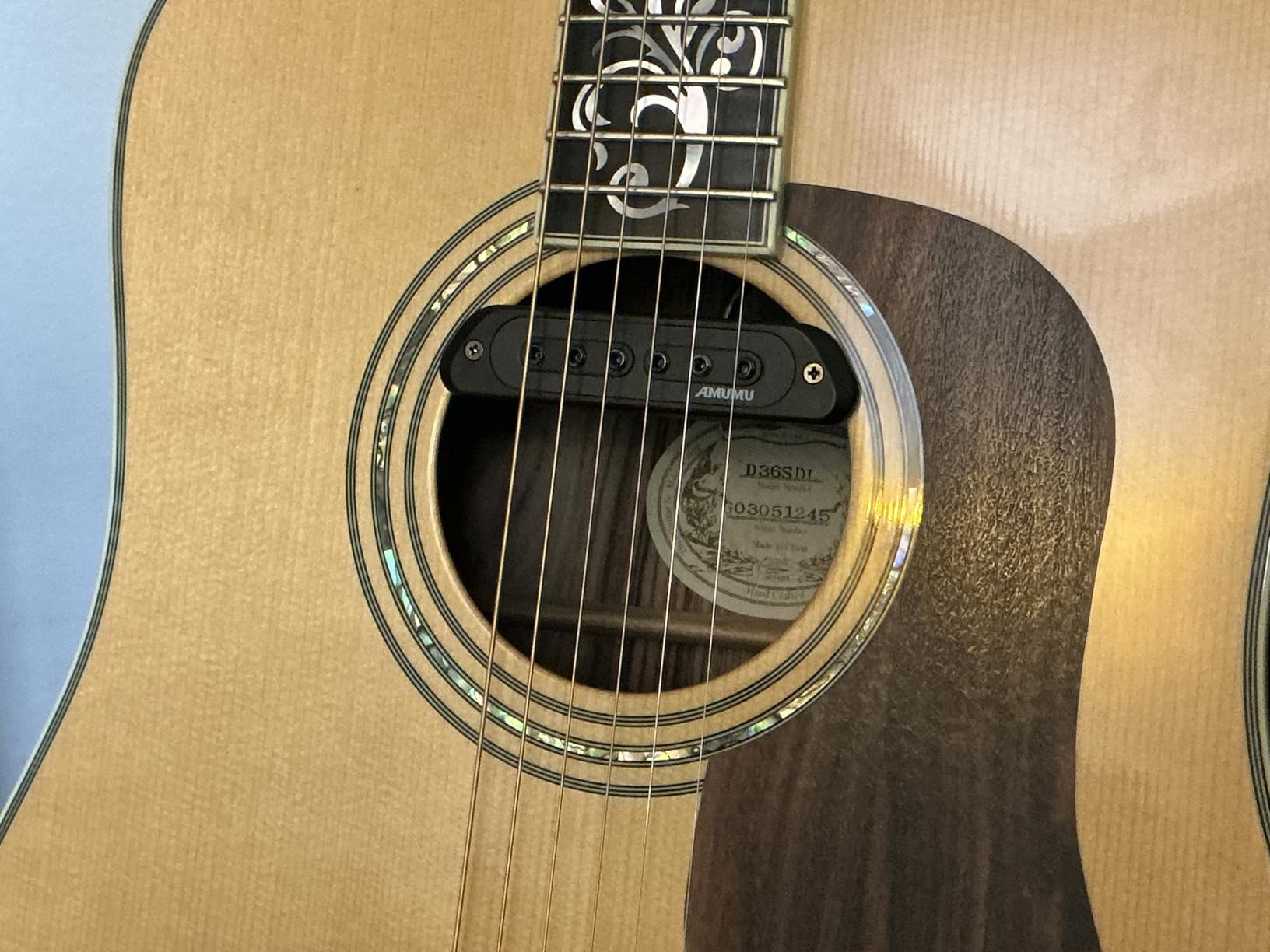 AMUMU SP60 Acoustic Guitar Pickup Humbucker Magnetic Passive Soundhole Pickup for Acoustic Guitar customer photo 2
