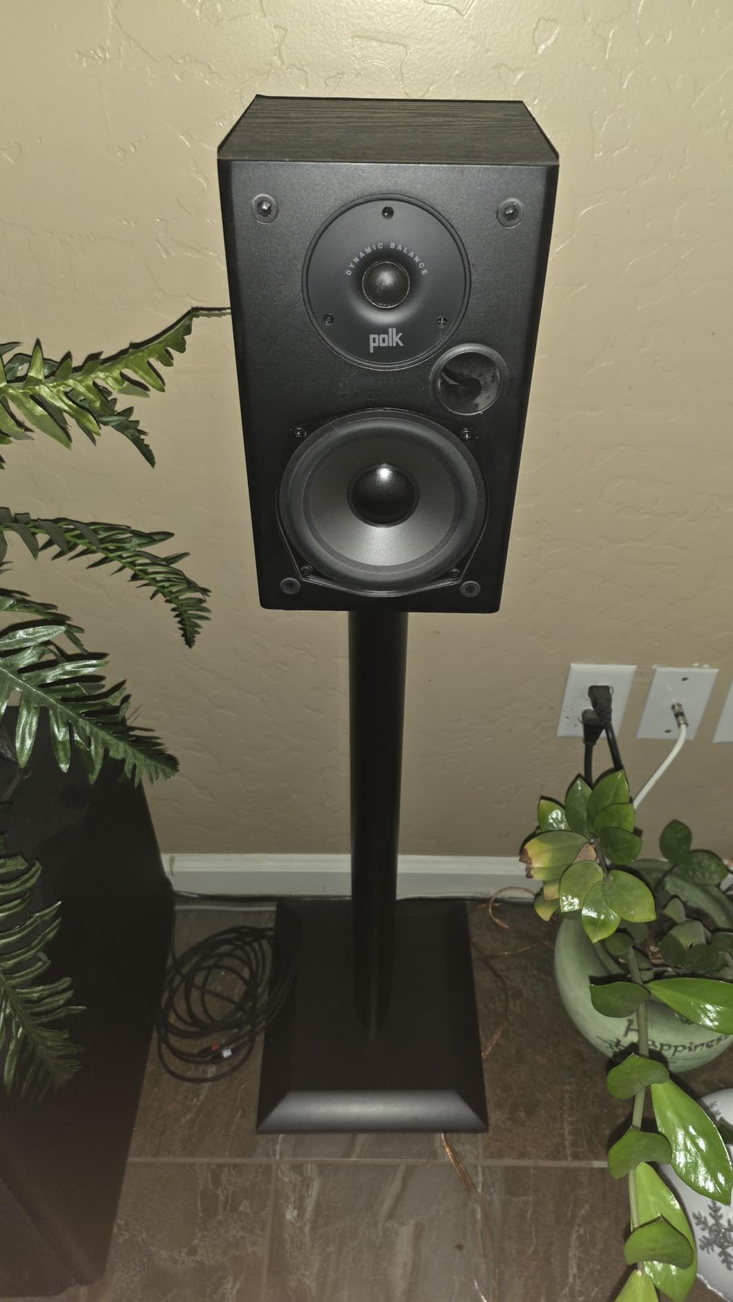 ECHOGEAR Premium Universal Floor Speaker Stands - Vibration-Absorbing MDF Design Works with Edifier, Polk, & Other Bookshelf Speakers Or Studio Monitors - Includes Sound Iso Pads & Carpet Spikes customer photo 1