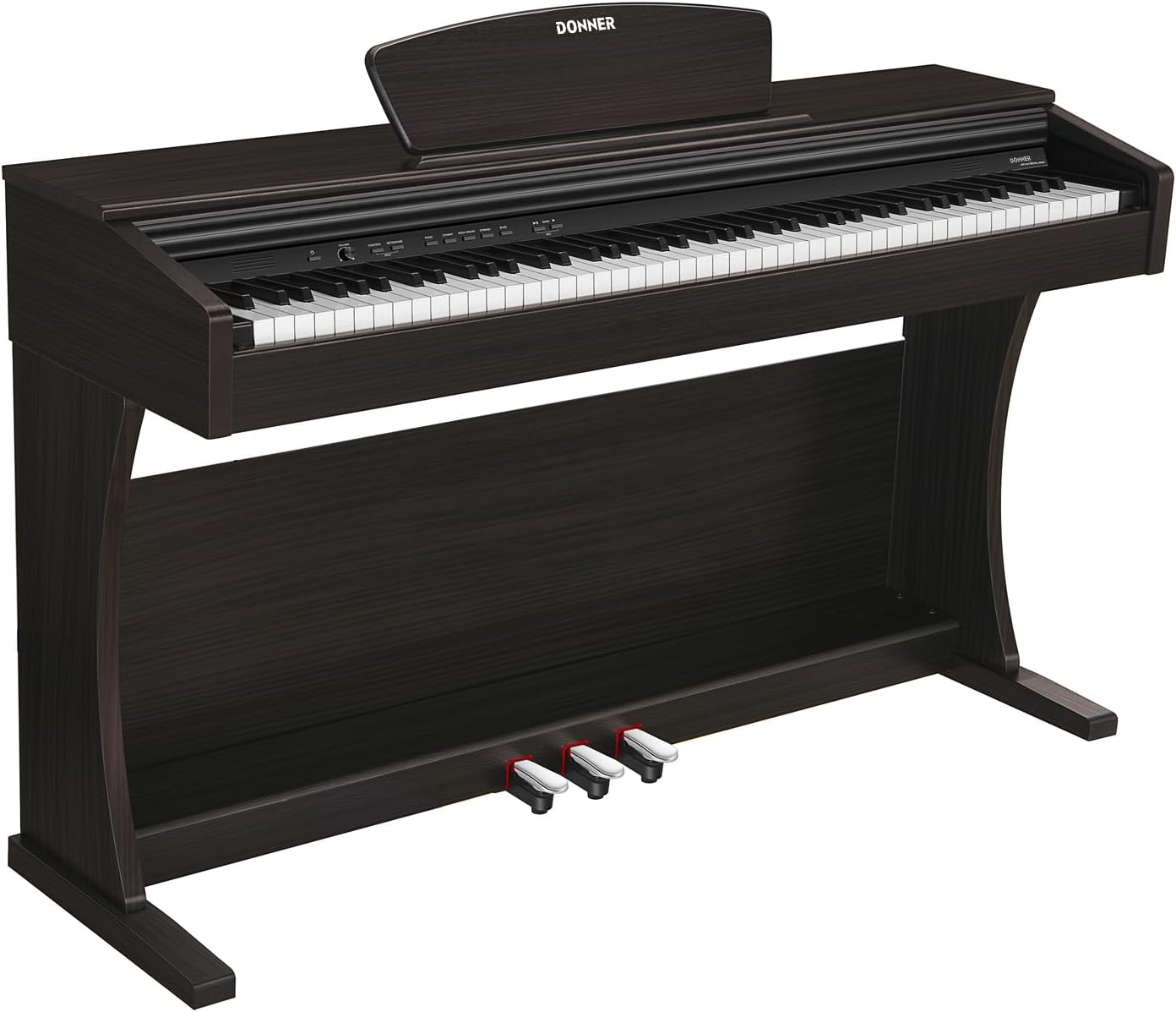 Donner DDP-300 Digital Piano with 88 Graded Hammer Action Weighted Keys, Record, Bluetooth, 10 Voices, 4 Reverb, Speakers, Professional Full Size Key Keyboard customer photo 1