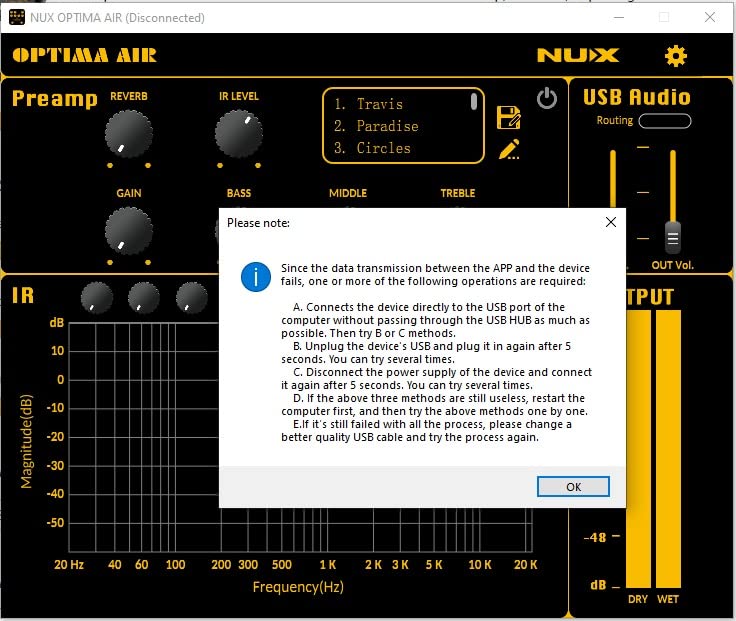 NUX Optima Air Dual-Switch Acoustic Guitar Simulator with Preamp, IR Loader, Capturing Mode, 15 Built-In Acoustic Guitar Profiles customer photo 2