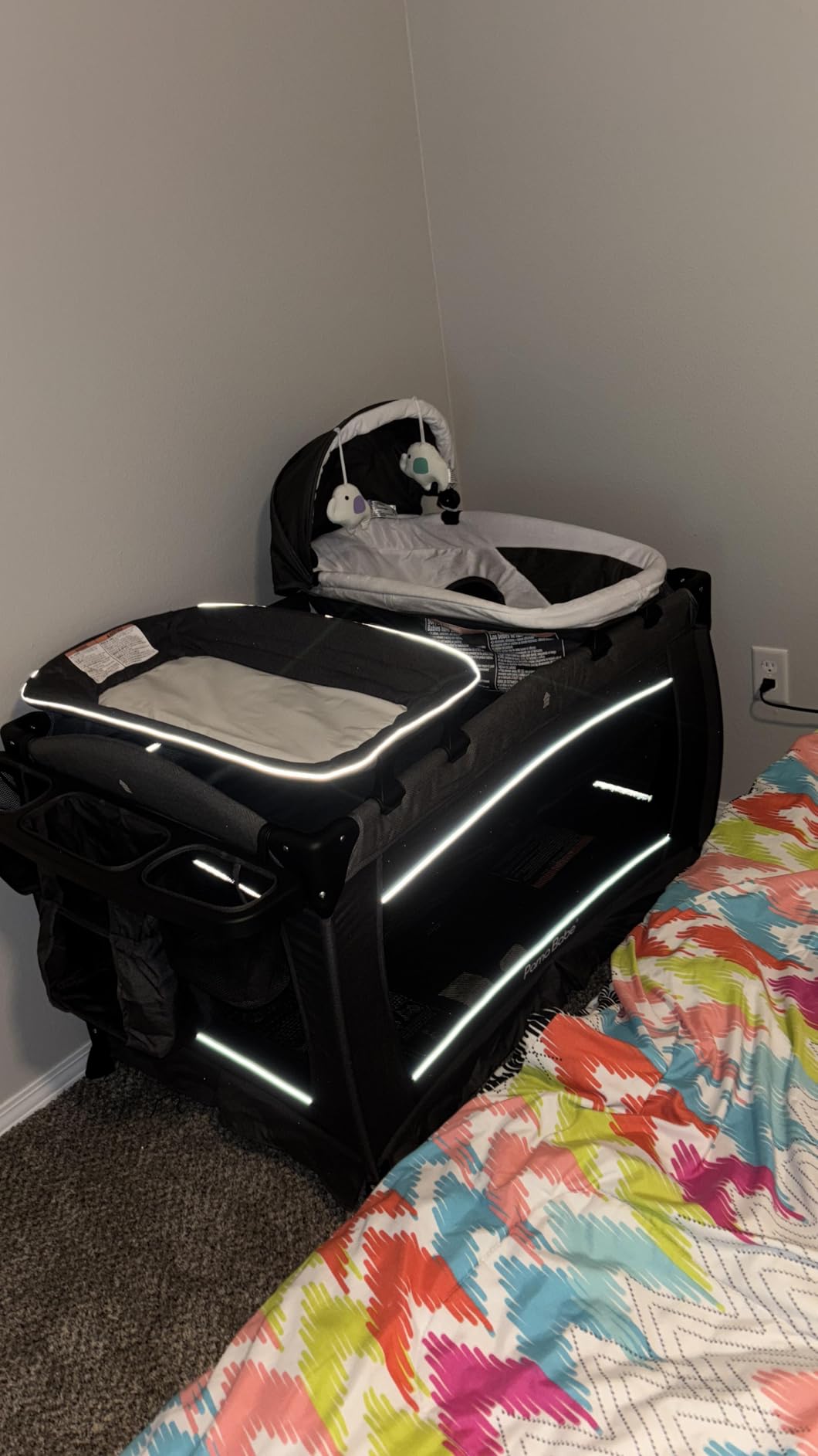 Pamo Babe Pack and Play 4-in-1 Baby Playard with Bassinet & Changing Table, Foldable Portable Playpen with Mattress, Nursery Center for Newborn to Toddler customer photo 1
