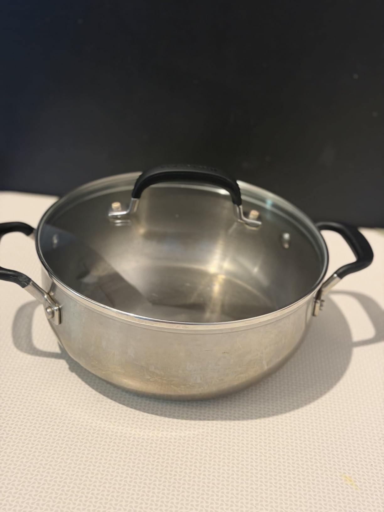 KitchenAid Stainless Steel 3-Ply Base Induction Stock Pot with Lid, 8-Quart, Brushed Stainless Steel customer photo 1