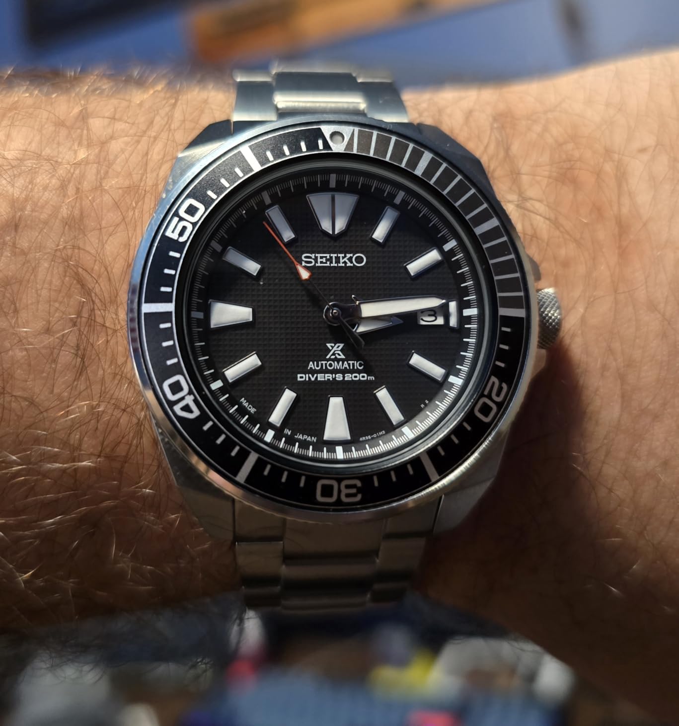 Seiko SRPF03 Prospex Automatic Dive Watch for Men - Prospex Special Edition - LumiBrite Hands, Hardlex Crystal - Water Resistant 200M customer photo 1