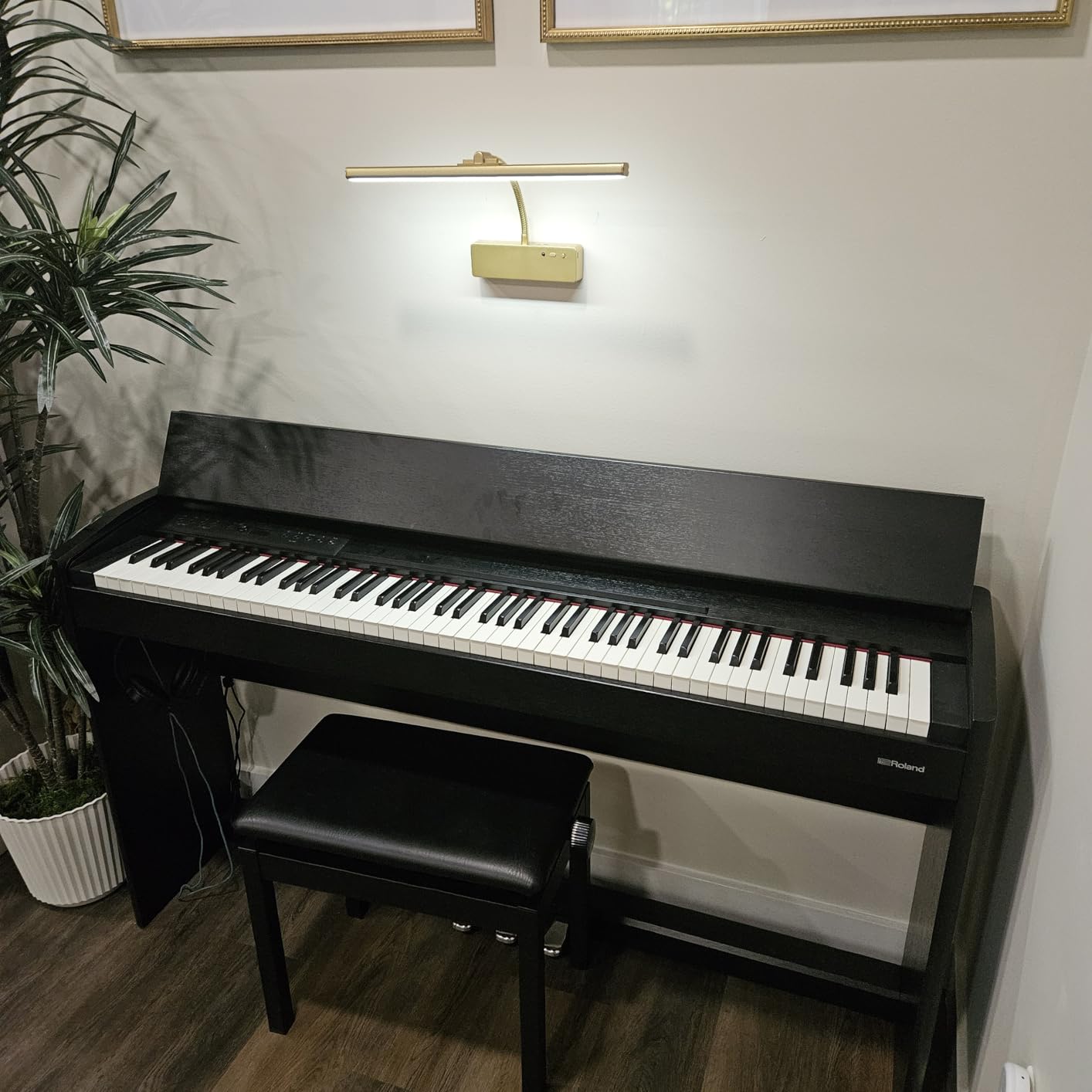 Roland F701 Digital Piano | Home Cabinet Piano | Light Oak | SuperNATURAL Sound | Bluetooth Connectivity customer photo 1