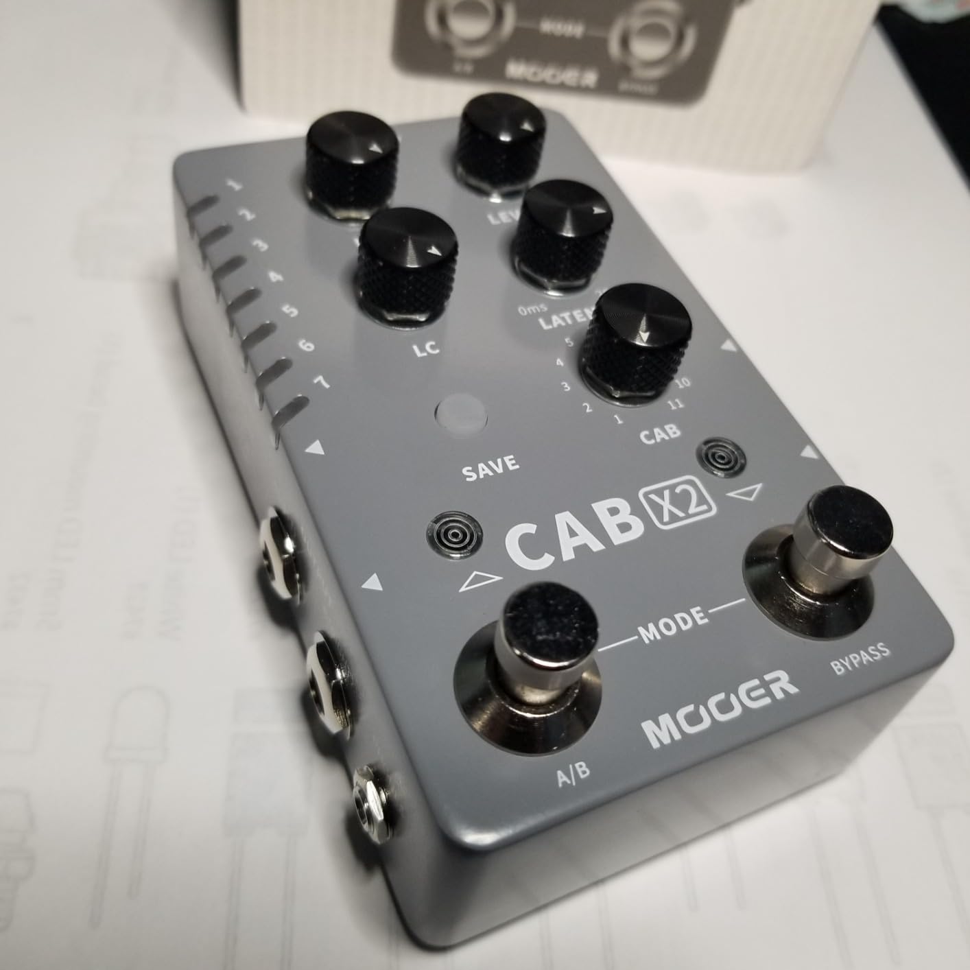 MOOER R7 X2 Stereo Multi Reverb Pedal from Classic Reverb to Modern Ambient, 14 different Reverb types with High Cut, Low Cut, Mix Parameter Knobs and Infinite and Trail-on functions customer photo 2