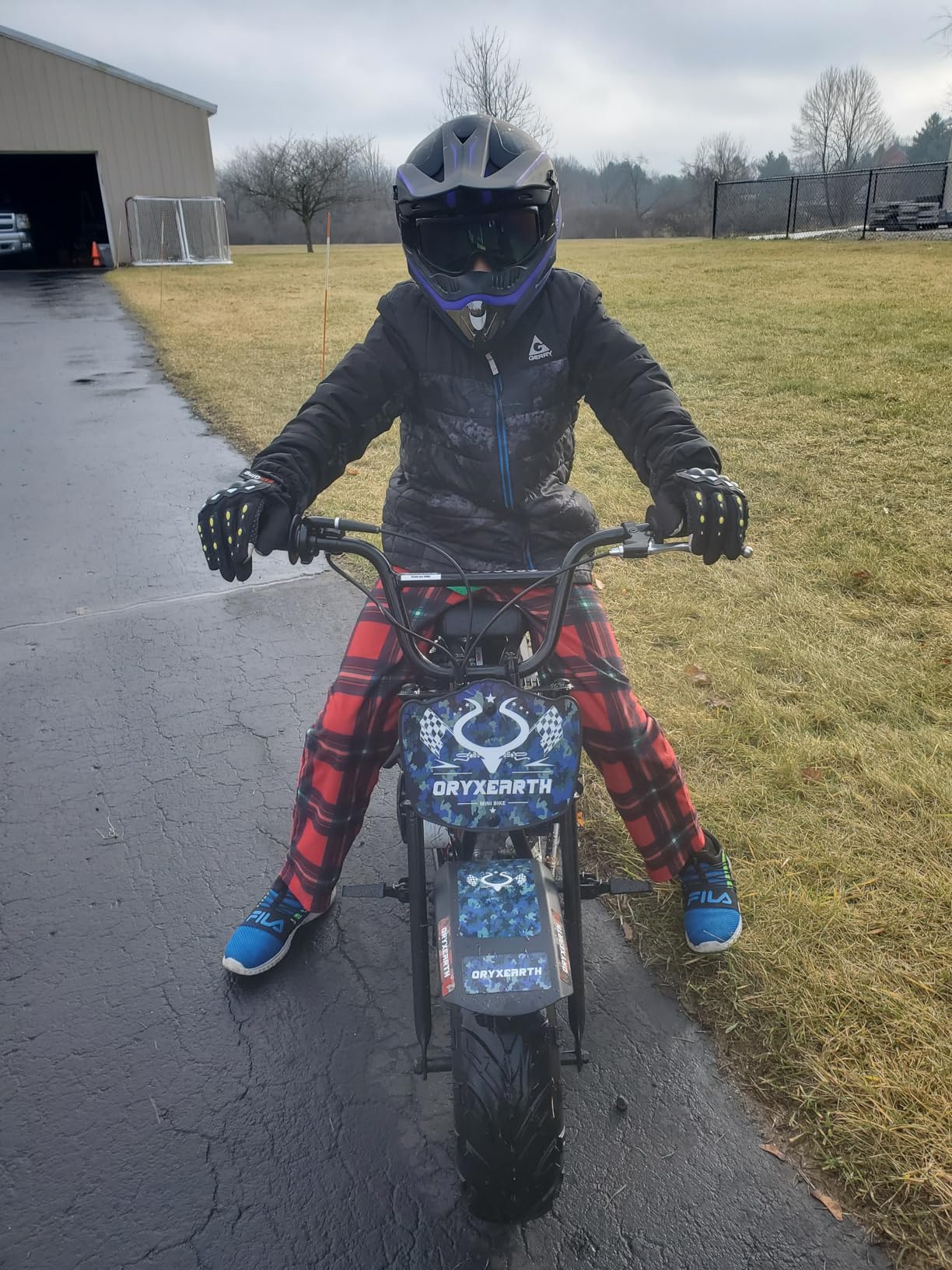 Oryxearth Mini Dirt Pit Bike BRM100, 105CC 4-Stroke Gas Powered 3.5HP for Off Road & Trail Bike, Up to 28 Mph, Automatic Transmission and Pull to Start, Weight Support Up to 185LBS for Teens/Adults customer photo 1