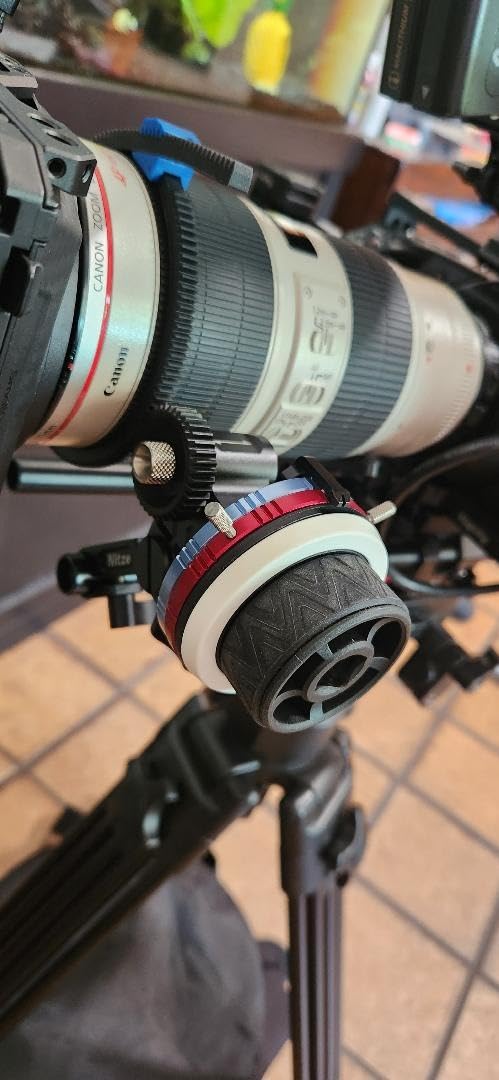 Nitze Mini Follow Focus MF15C with 15mm Rod and Rod Clamp, Gear Ring Belt, 3 Reversible Drive Gears and 2 Marking Disks, A/B Hard Stops customer photo 1