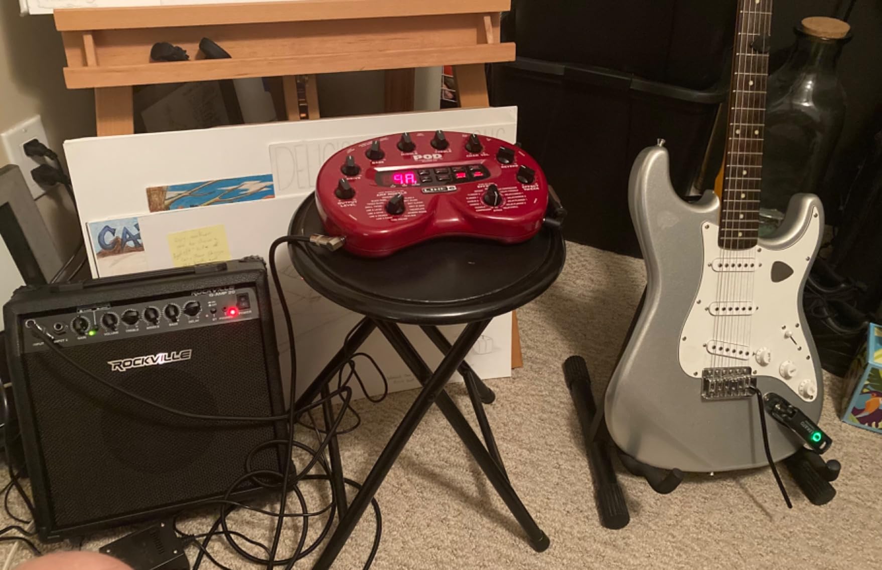 Rockville G-AMP 10 Guitar Amplifier, 10W RMS, Bluetooth, Clean/Distortion | 6