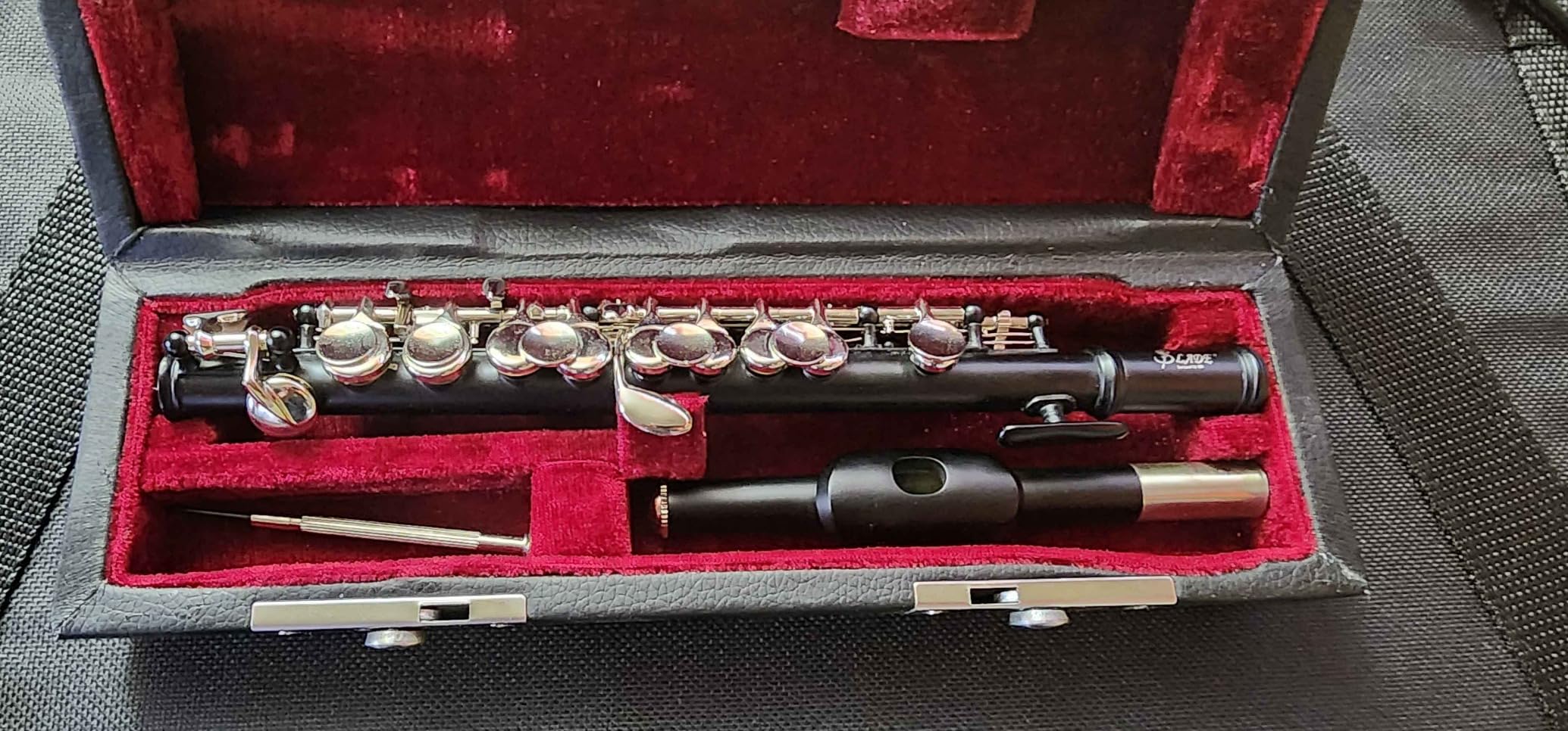 C Key Piccolo Flute, 2-Piece Silver Piccolo with Shockproof Hard Case & Cleaning Kit, Bright Clear Tone, Detachable, Full Maintenance Kit for Beginners & Band Practice(Silver) customer photo 1